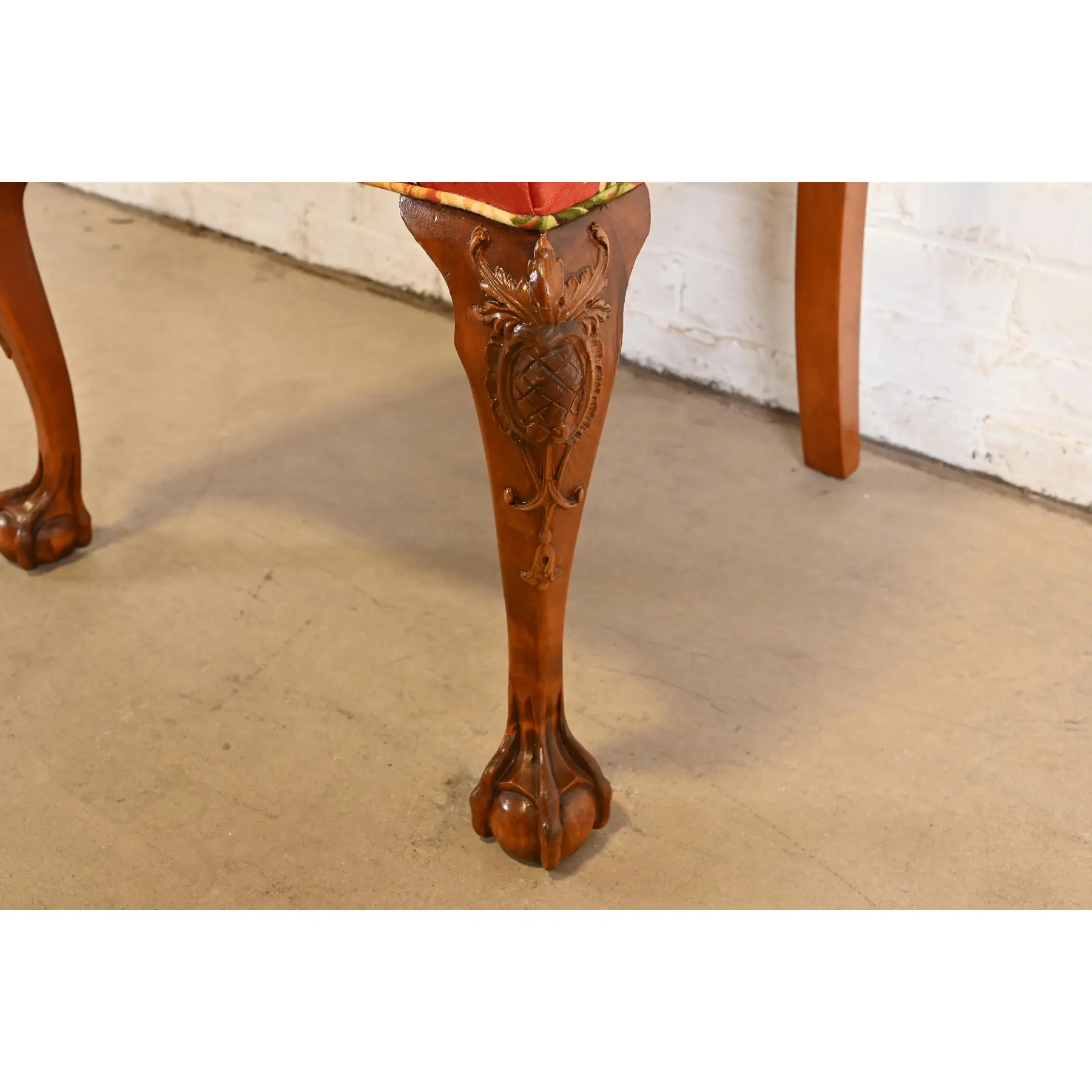 Romweber Chippendale Carved Mahogany Dining Chairs, Set of Eight - Image 10