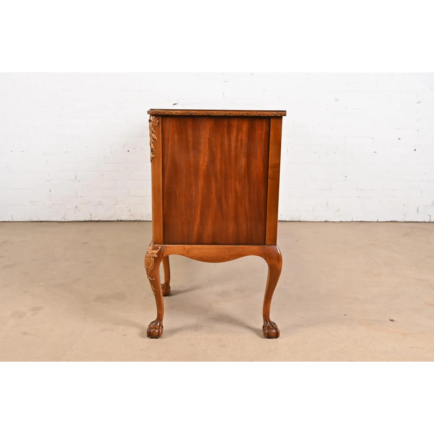 Romweber Chippendale Flame Mahogany Carved Sideboard Buffet, Circa 1920s - Image 10