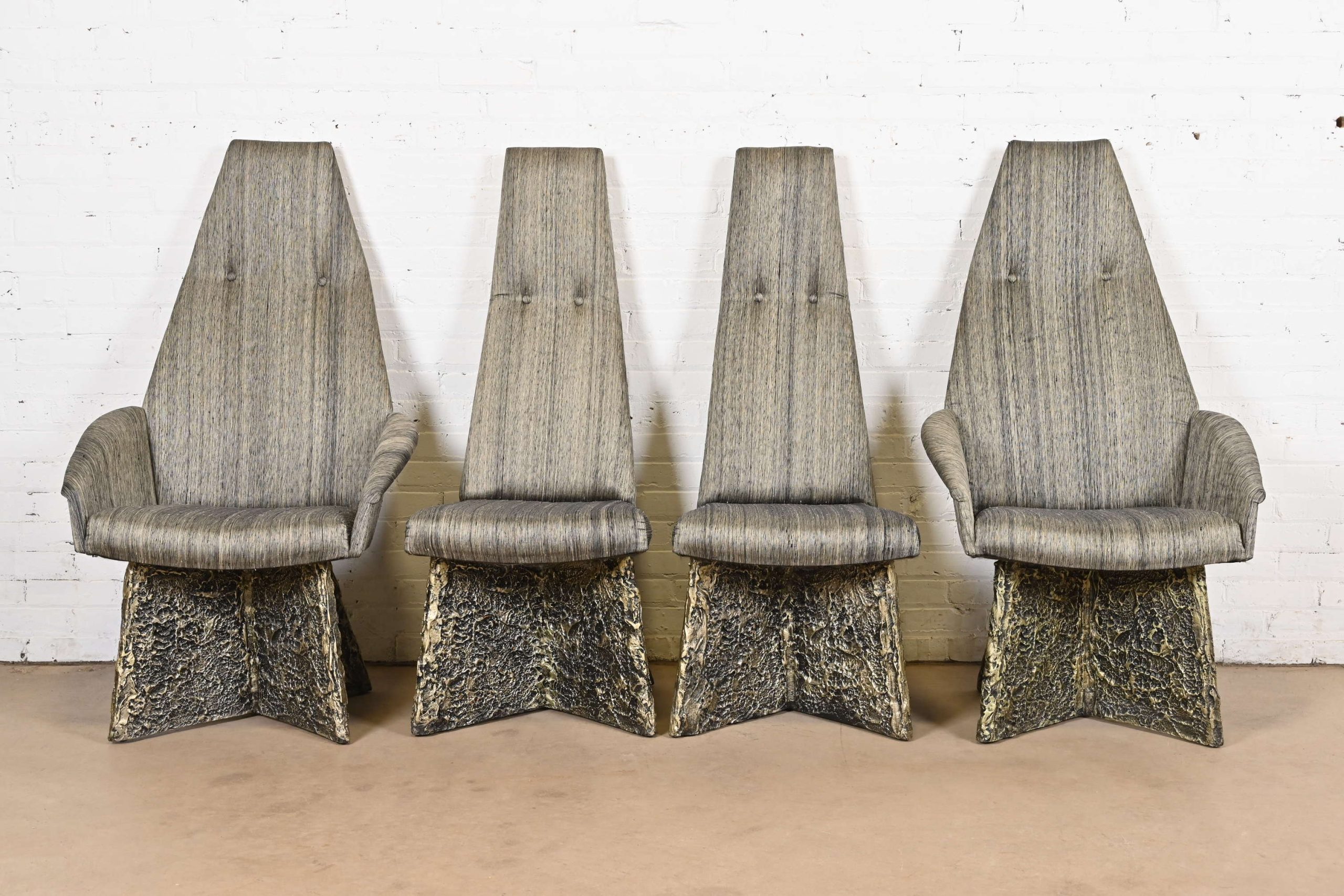 Adrian Pearsall Mid-Century Brutalist High Back Dining Chairs, Set of Four - Image 3