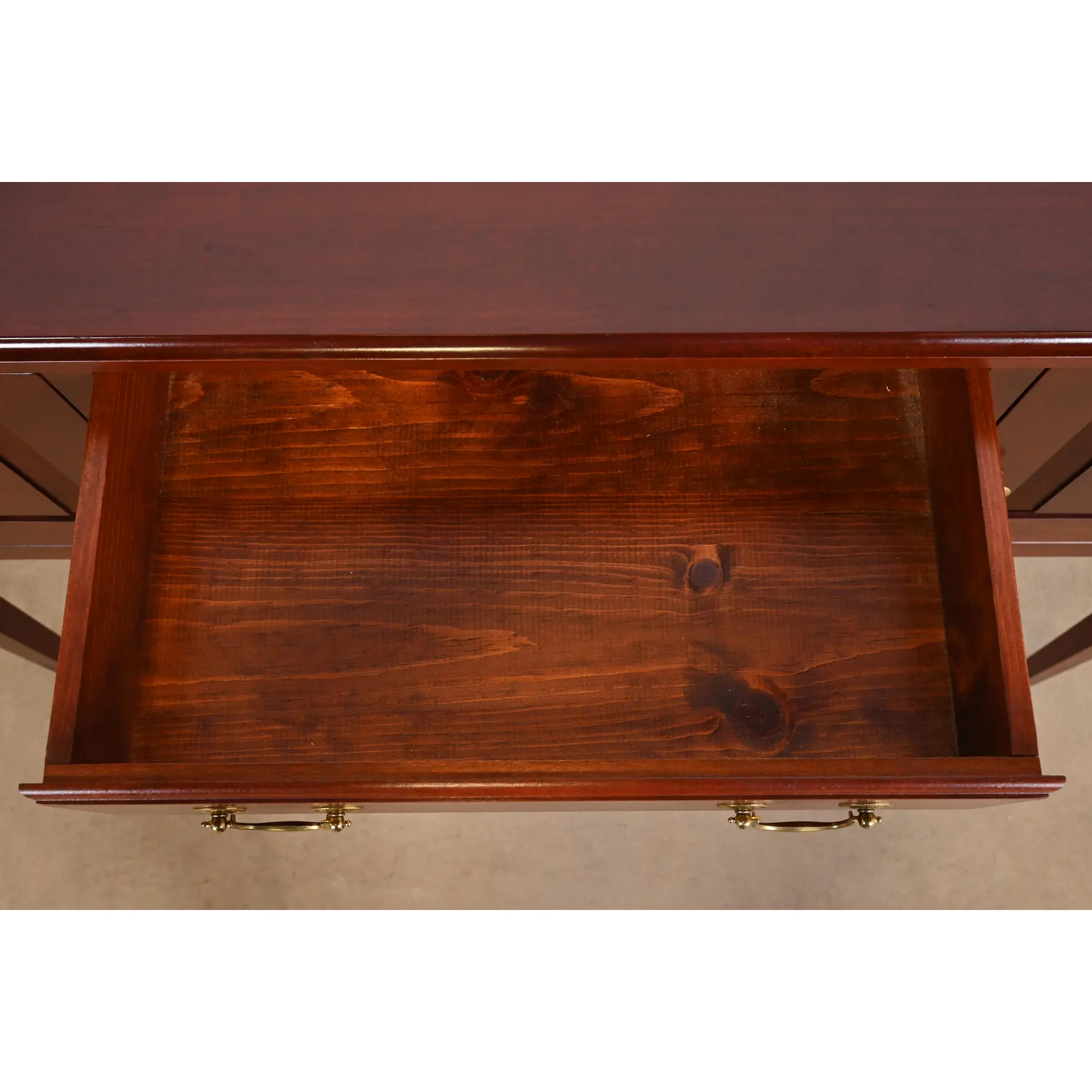 Baker Furniture Style Federal Cherry Wood Sideboard Buffet - Image 6