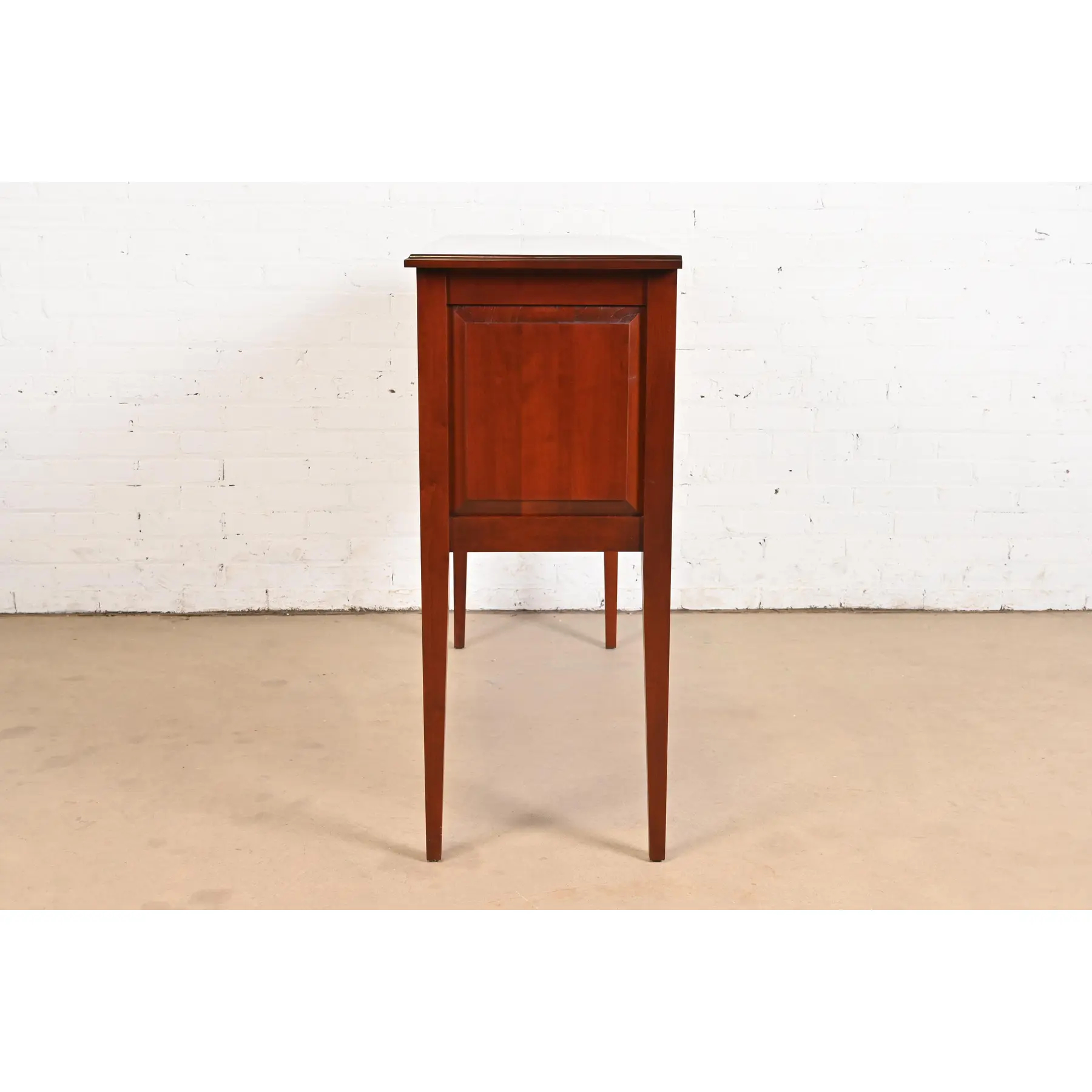 Baker Furniture Style Federal Cherry Wood Sideboard Buffet - Image 9