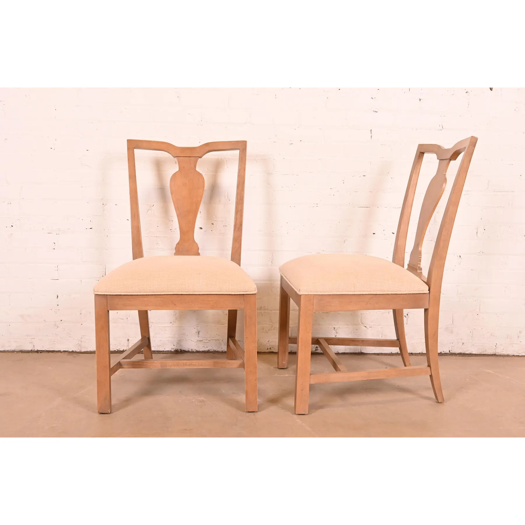 Ethan Allen Modern Chippendale Carved Maple Dining Chair or Side Chair - Image 2
