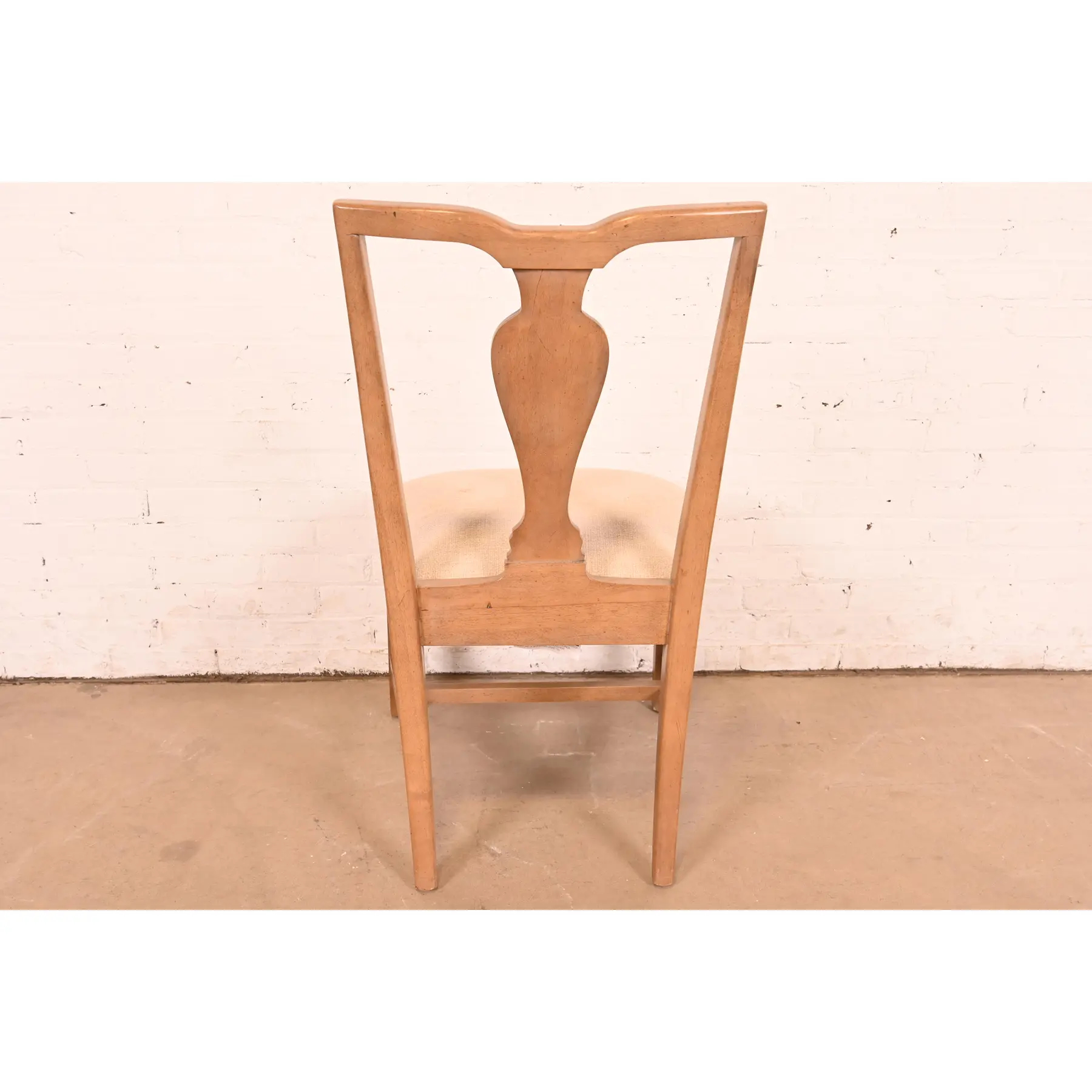 Ethan Allen Modern Chippendale Carved Maple Dining Chair or Side Chair - Image 5