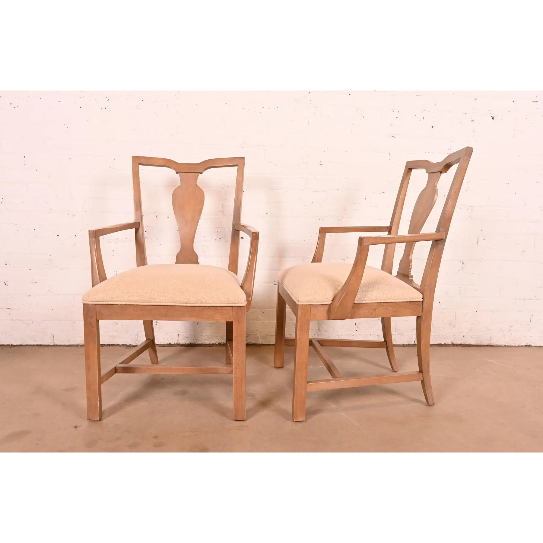 Ethan Allen Modern Chippendale Carved Maple Dining Chairs, Set of Six - Image 10