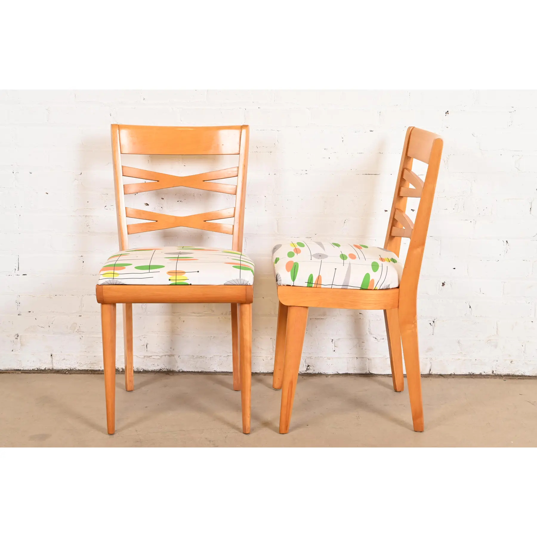 Heywood Wakefield Mid-Century Modern Solid Maple Dining Chairs, Set of Six - Image 9