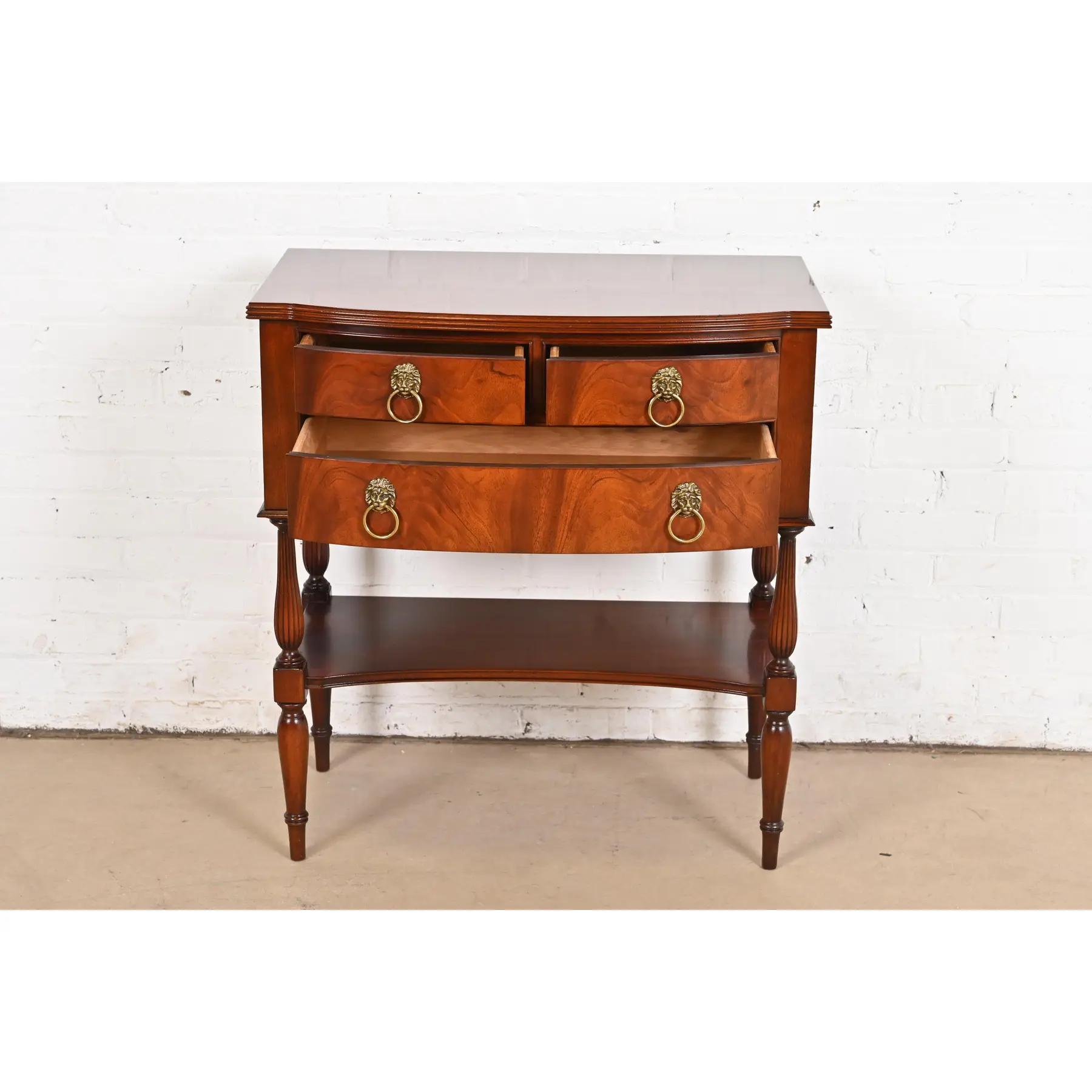 Hickory Chair Federal Flame Mahogany Buffet Server or Hall Table - Image 5