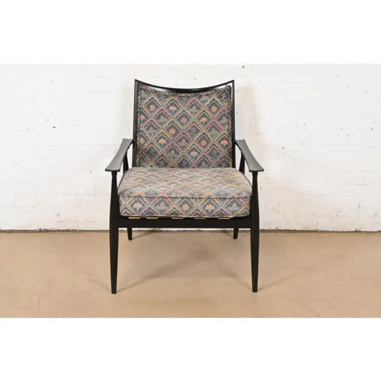 Paul McCobb Planner Group Black Lacquered Lounge Chair, 1950s - Image 3