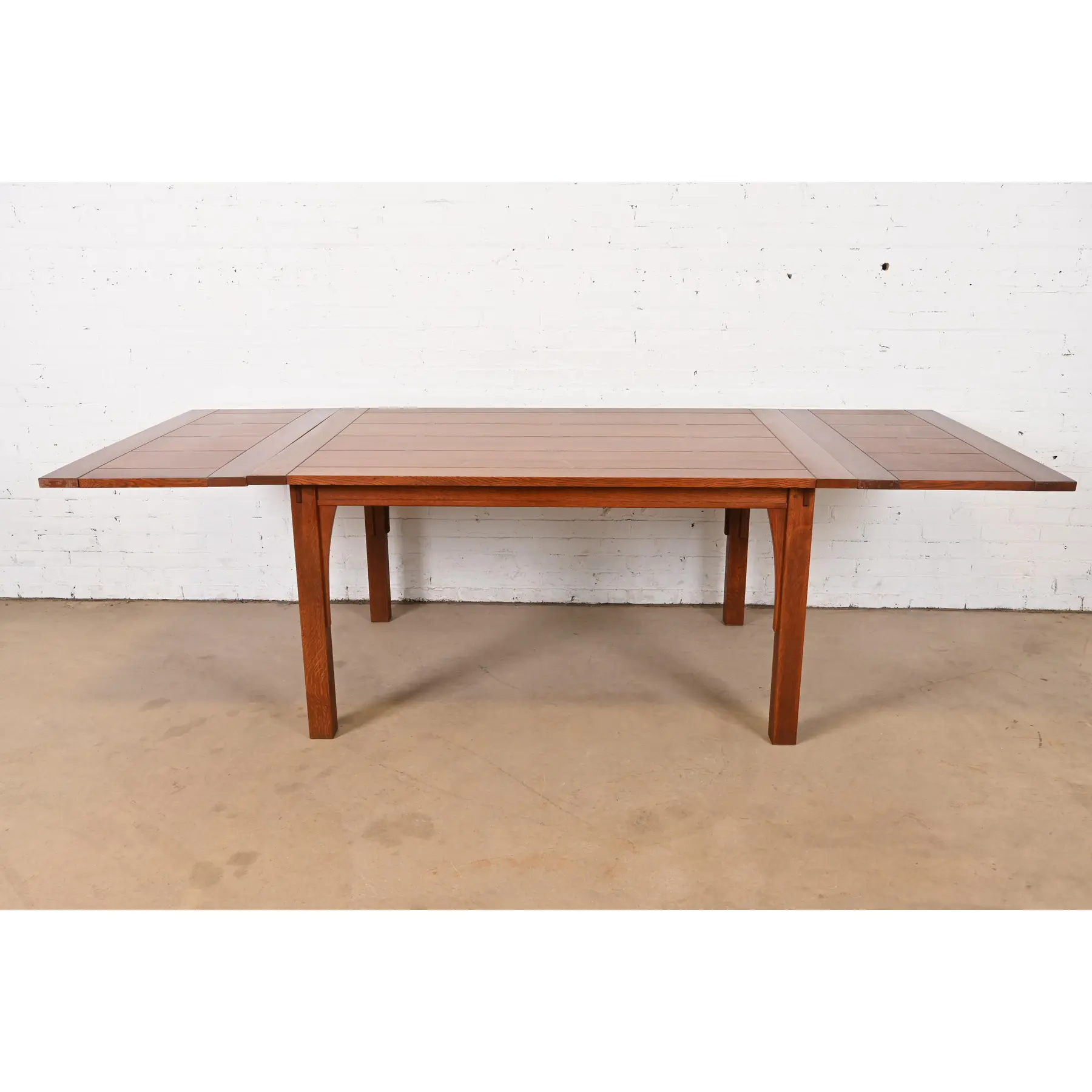Stickley Mission Oak Arts & Crafts Extension Dining Table - Image 3