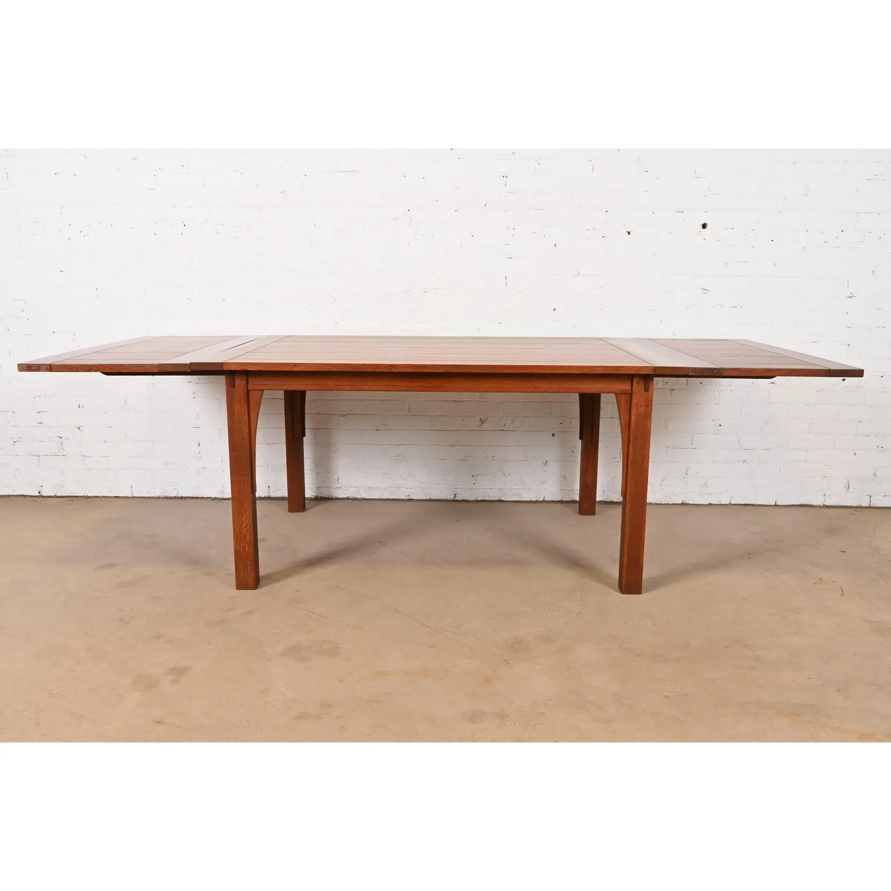 Stickley Mission Oak Arts & Crafts Extension Dining Table - Image 2