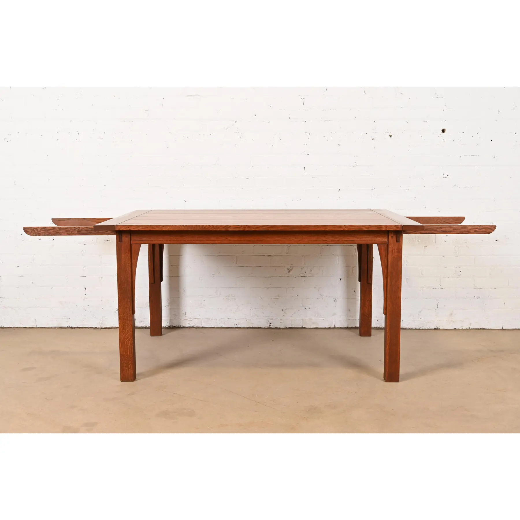Stickley Mission Oak Arts & Crafts Extension Dining Table - Image 6