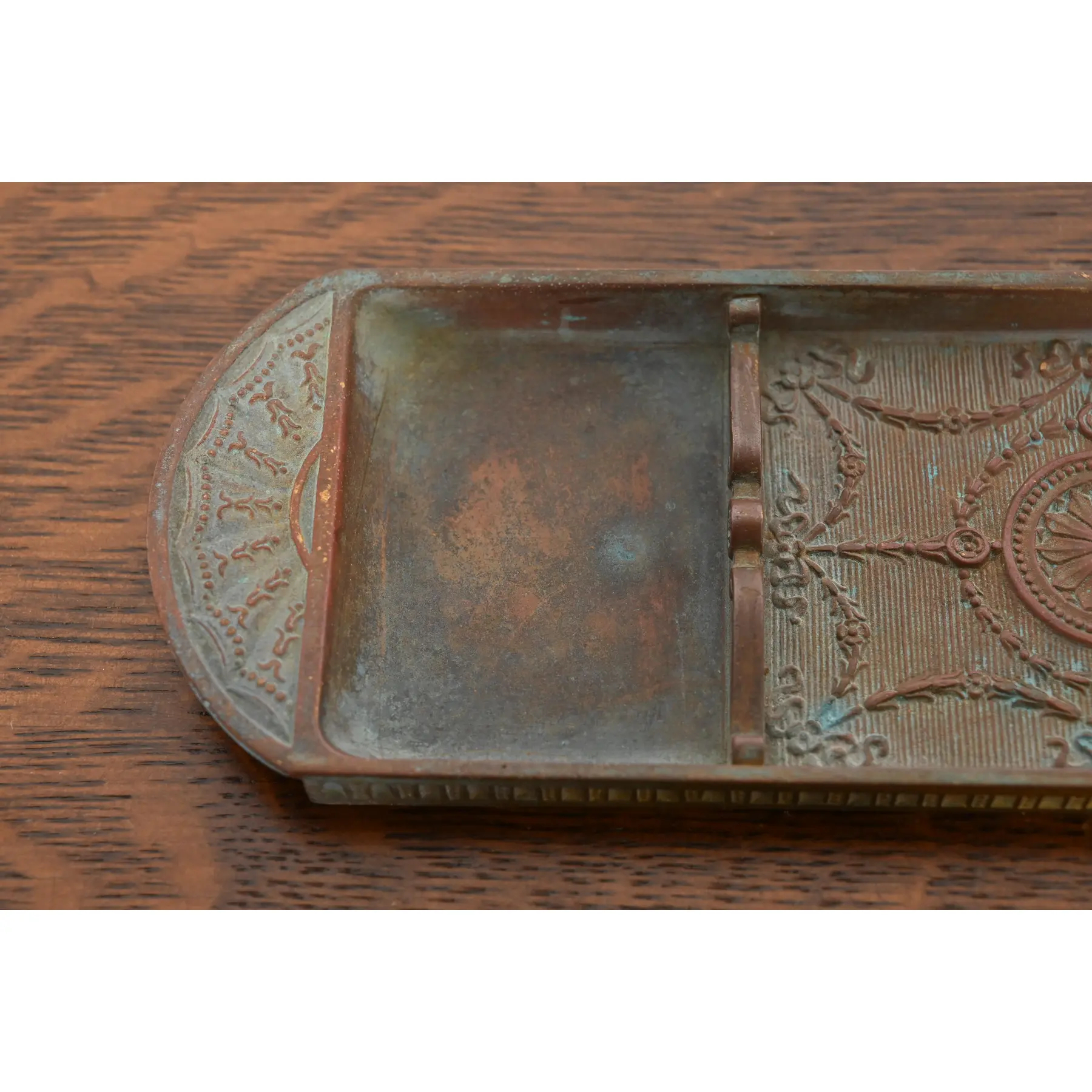 Tiffany Studios New York Adam Bronze Pen Tray - Image 5