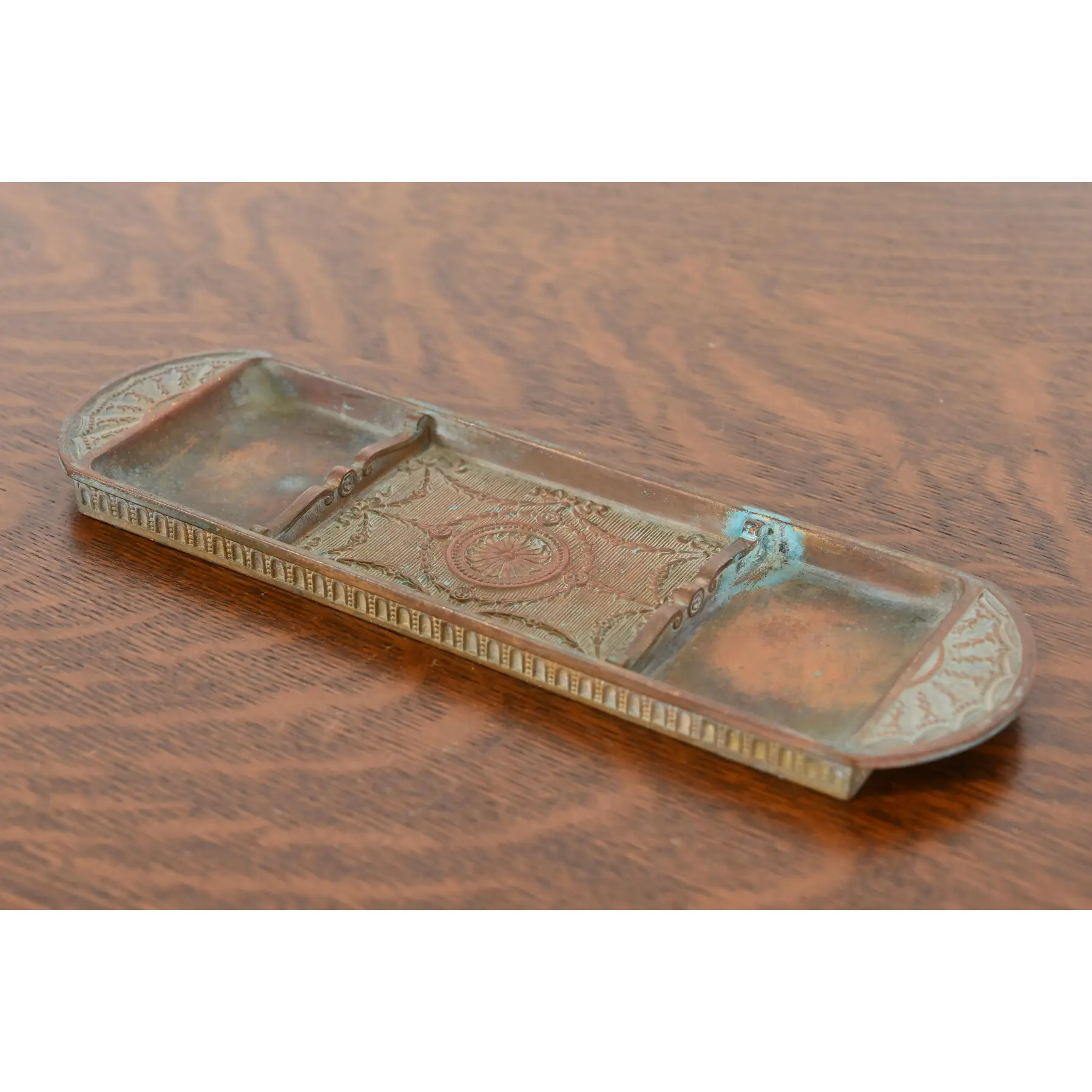 Tiffany Studios New York Adam Bronze Pen Tray - Image 3