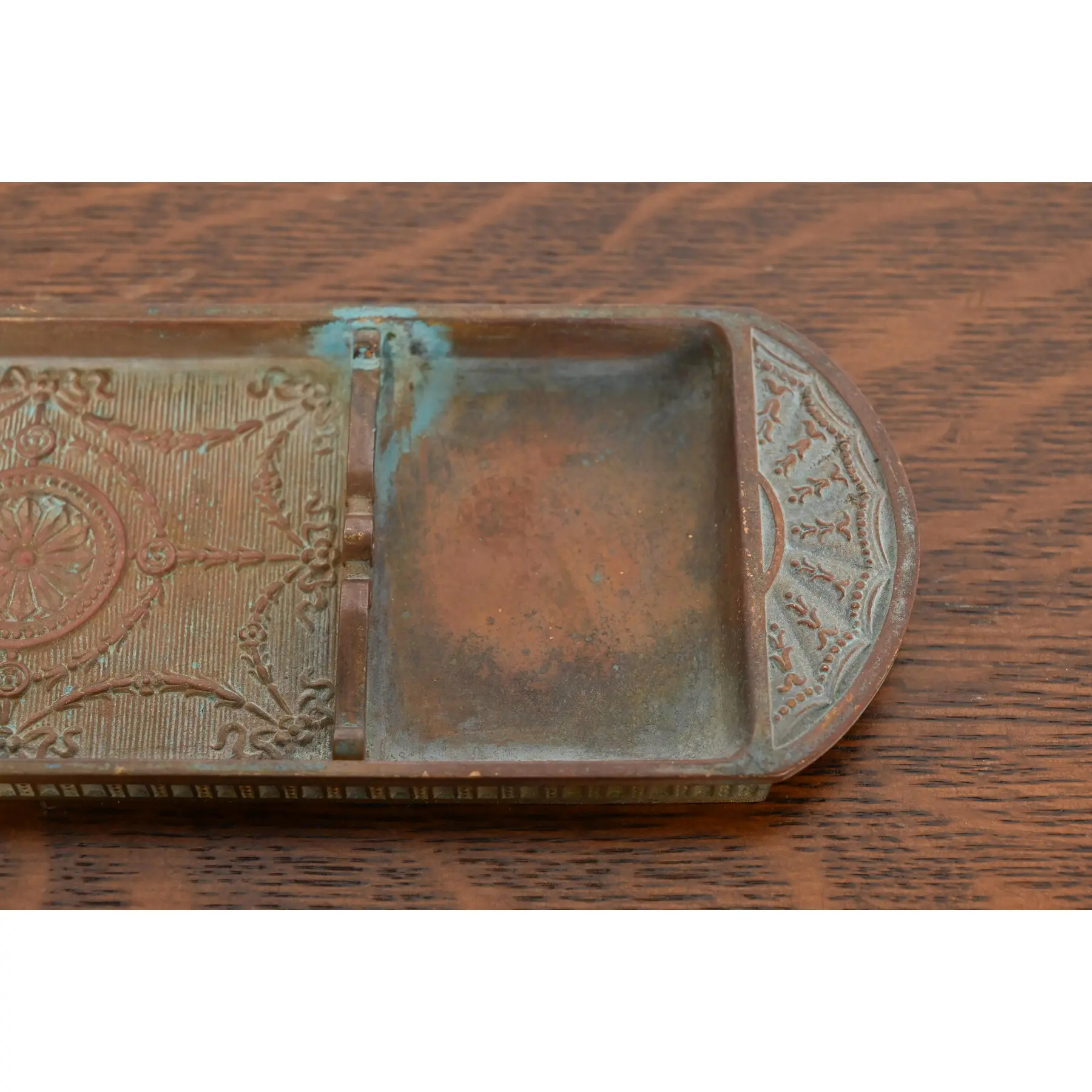 Tiffany Studios New York Adam Bronze Pen Tray - Image 7