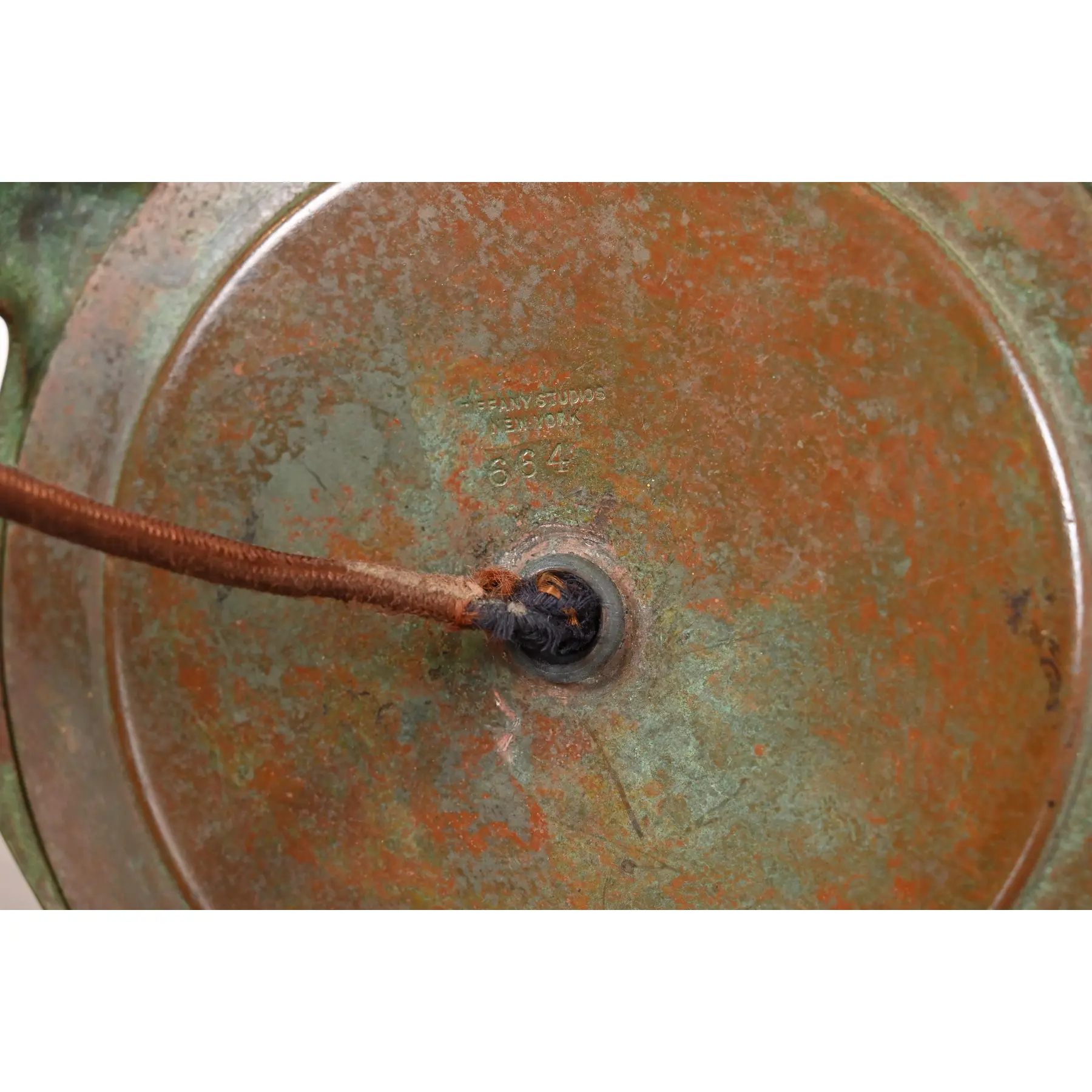 Tiffany Studios New York Zodiac Bronze Harp Desk Lamp - Image 10