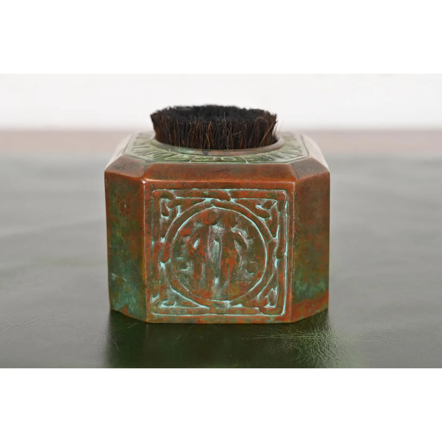 Tiffany Studios New York Zodiac Bronze Nine-Piece Desk Set, Circa 1910 - Image 10