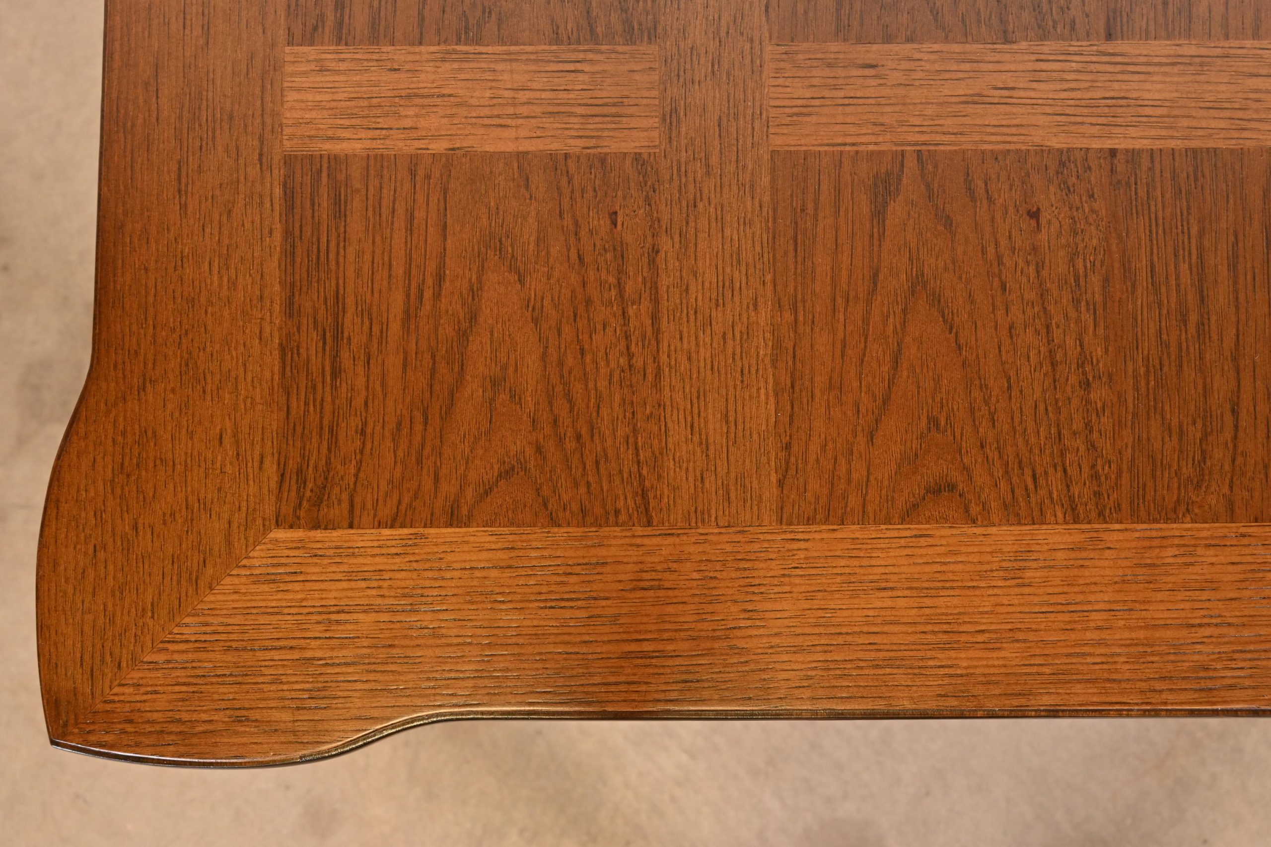 Thomasville French Regency Louis XVI Pecan Wood Extension Dining Table, Newly Refinished - Image 10