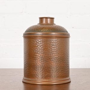Roycroft Style Arts & Crafts Hammered Copper Humidor, Circa 1920s