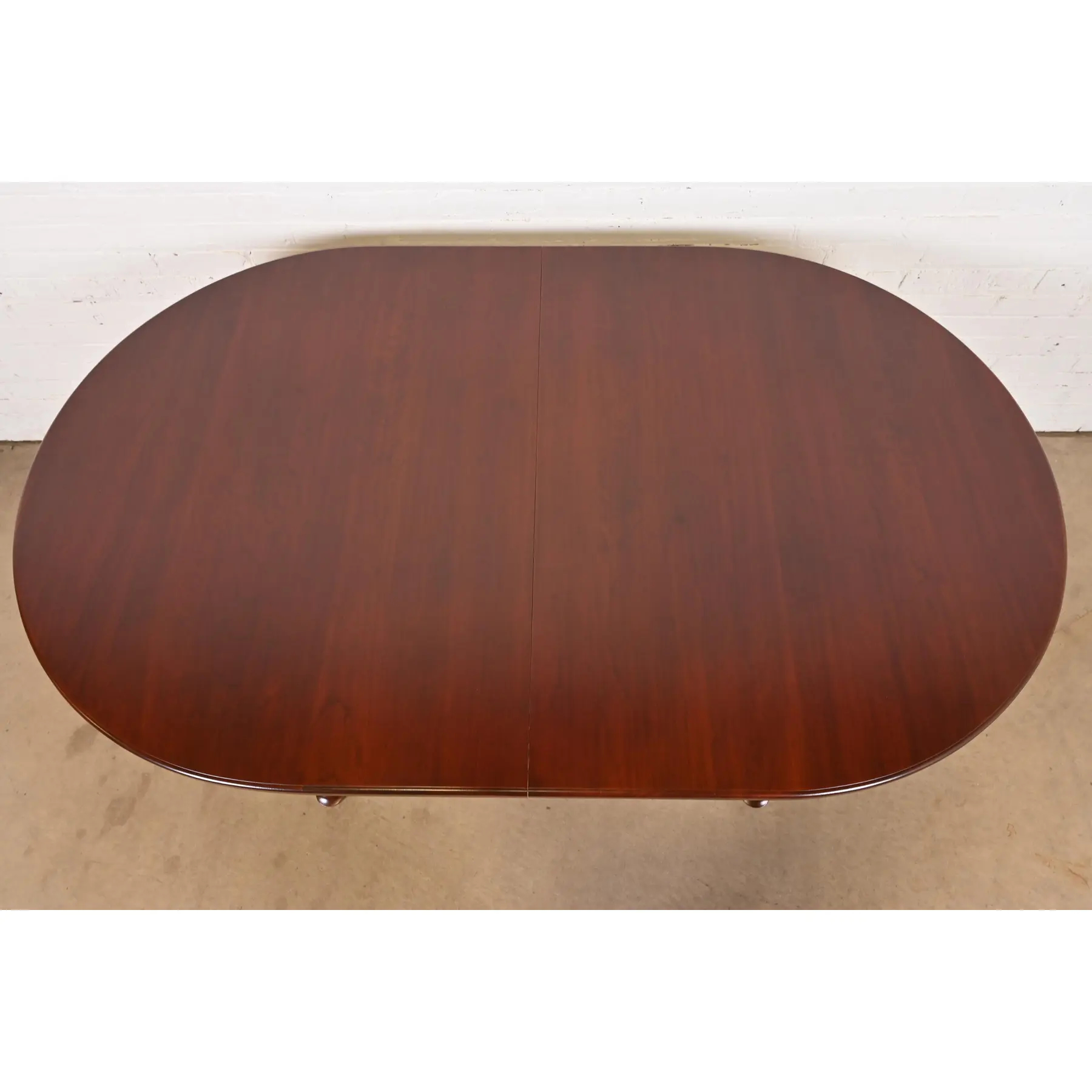 Henkel Harris Style Queen Anne Solid Cherry Wood Extension Dining Table, Newly Refinished - Image 9