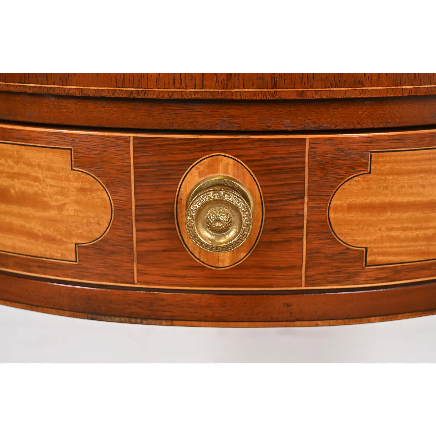 Kindel Furniture Federal Mahogany and Satinwood Inlaid Marquetry Console Table or Server - Image 6