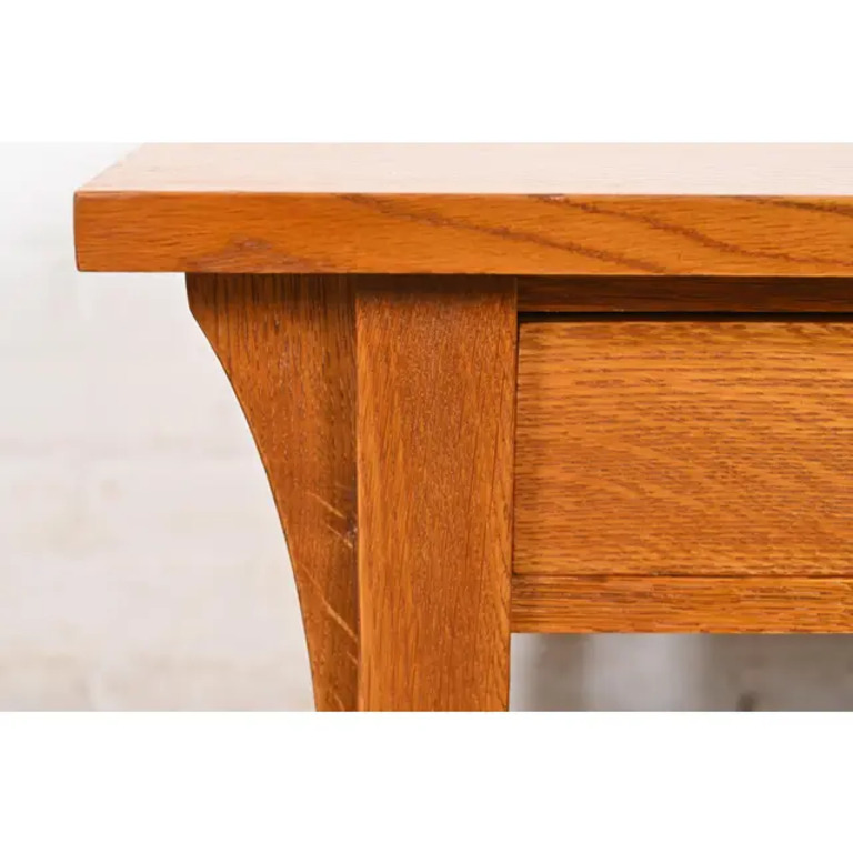 Stickley Mission Oak Arts & Crafts Double-Sided Spindle Coffee Table - Image 9