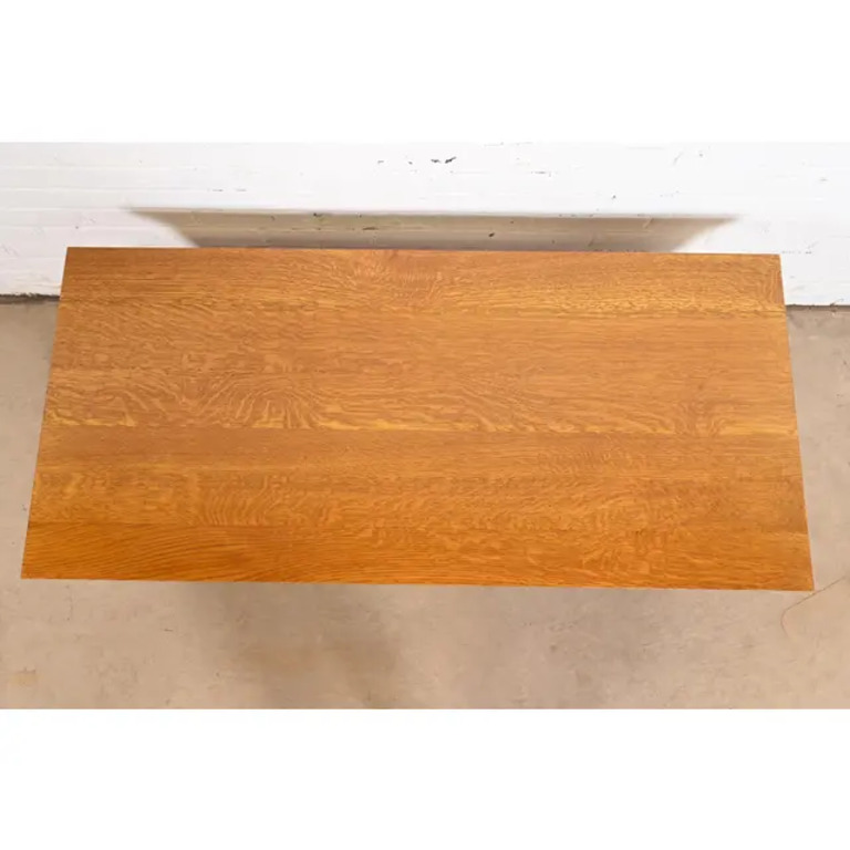 Stickley Mission Oak Arts & Crafts Double-Sided Spindle Coffee Table - Image 8