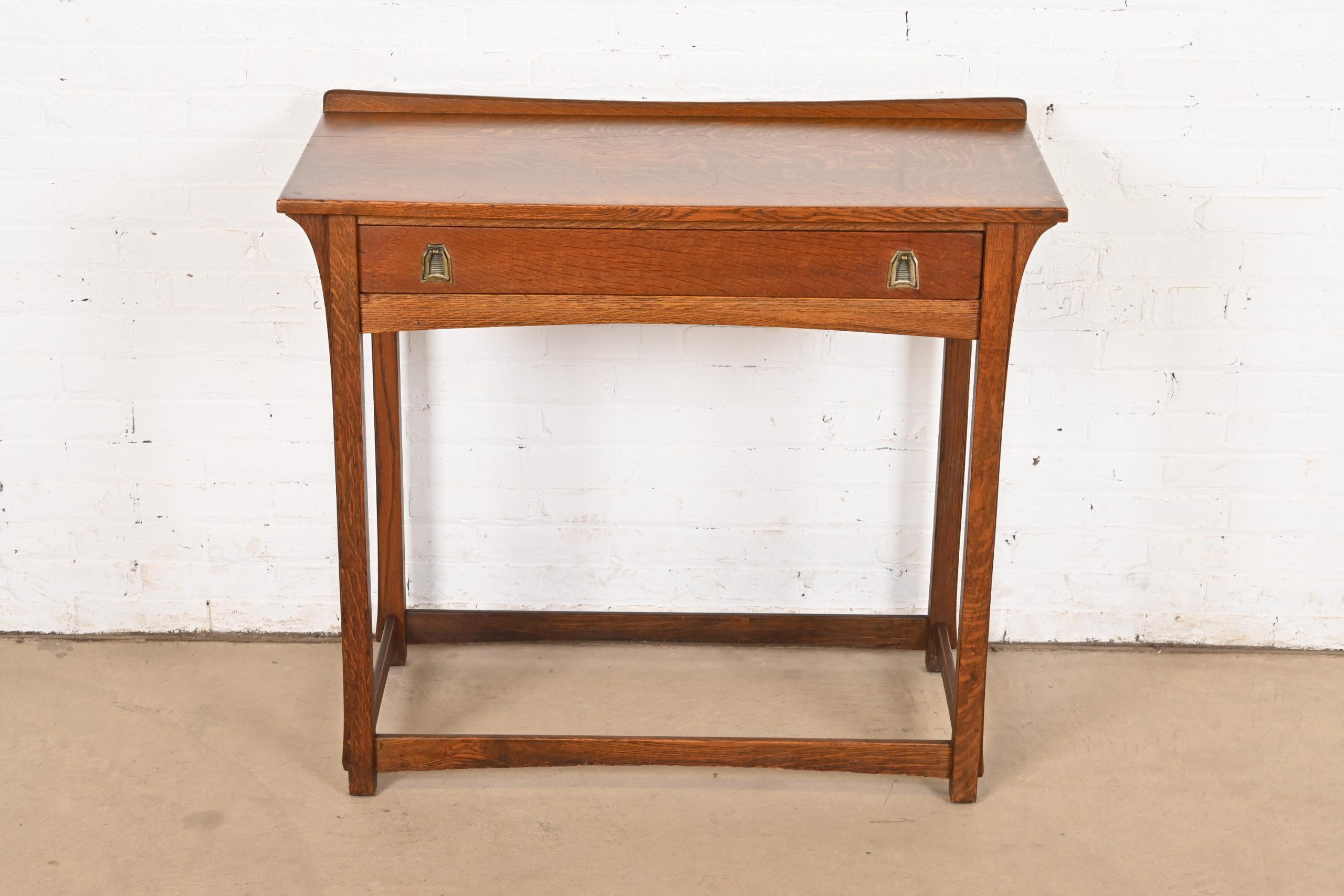 Lifetime Furniture Antique Mission Oak Arts & Crafts Puritan Buffet Server or Console Table, Circa 1900 - Image 3