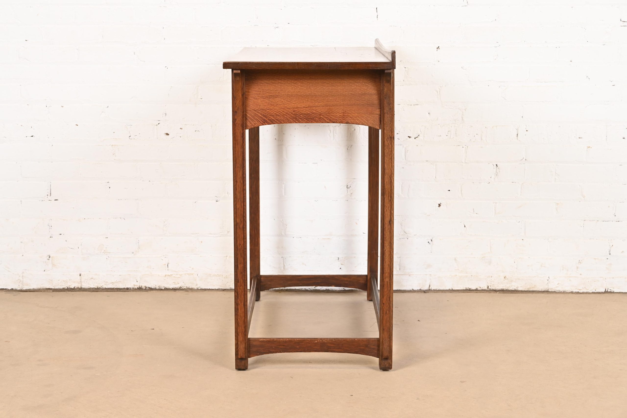 Lifetime Furniture Antique Mission Oak Arts & Crafts Puritan Buffet Server or Console Table, Circa 1900 - Image 9
