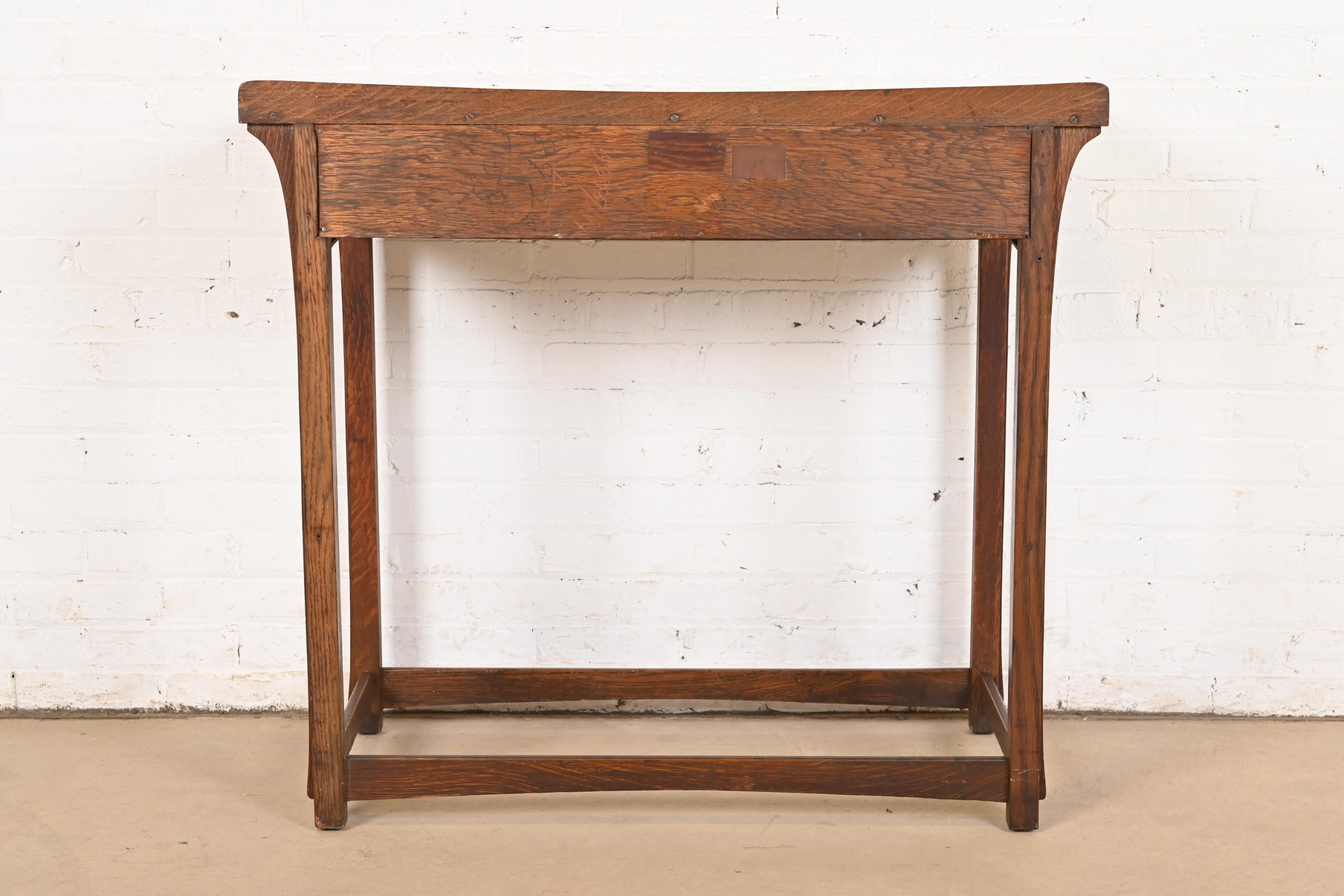 Lifetime Furniture Antique Mission Oak Arts & Crafts Puritan Buffet Server or Console Table, Circa 1900 - Image 10