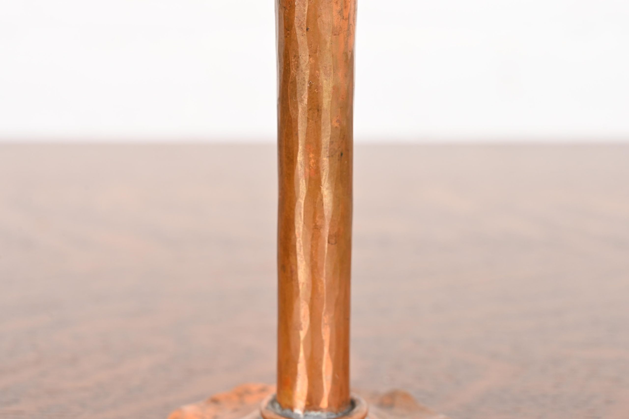 Arthur Cole for Avon Coppersmith Arts & Crafts Hammered Copper Bud Vase, 1930s - Image 5