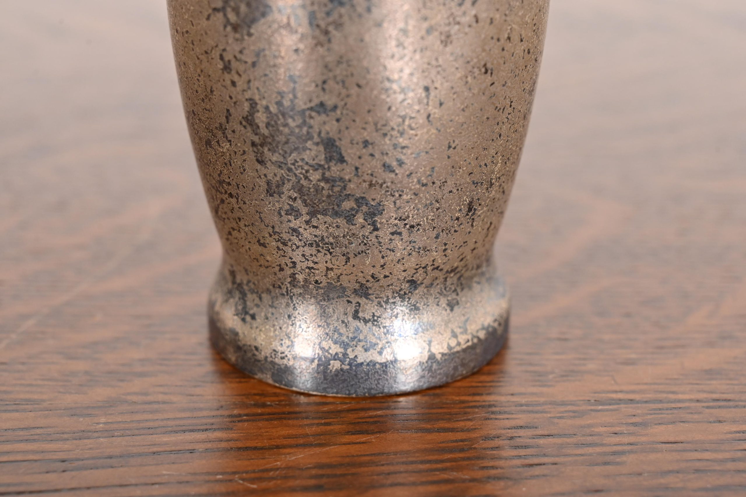 Silver Crest Arts & Crafts Sterling Silver on Bronze Vase - Image 8