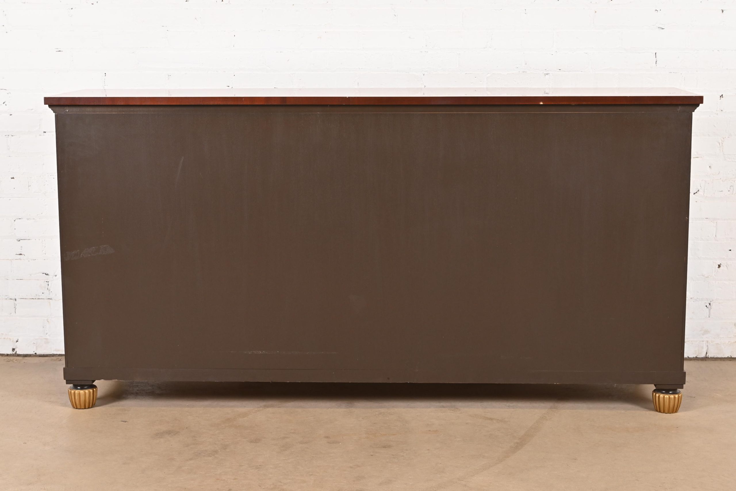 Baker Furniture French Empire Flame Mahogany Sideboard or Bar Cabinet - Image 11