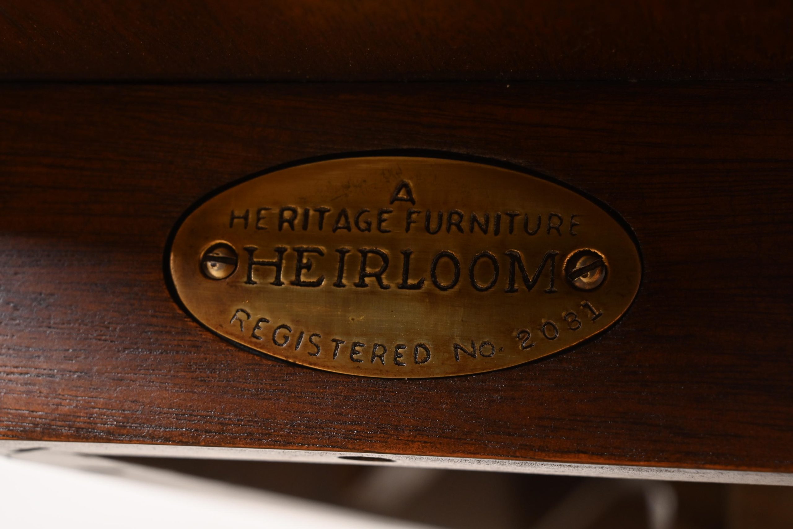 Drexel Heritage Georgian Banded Flame Mahogany Double Pedestal Extension Dining Table, Newly Refinished - Image 11