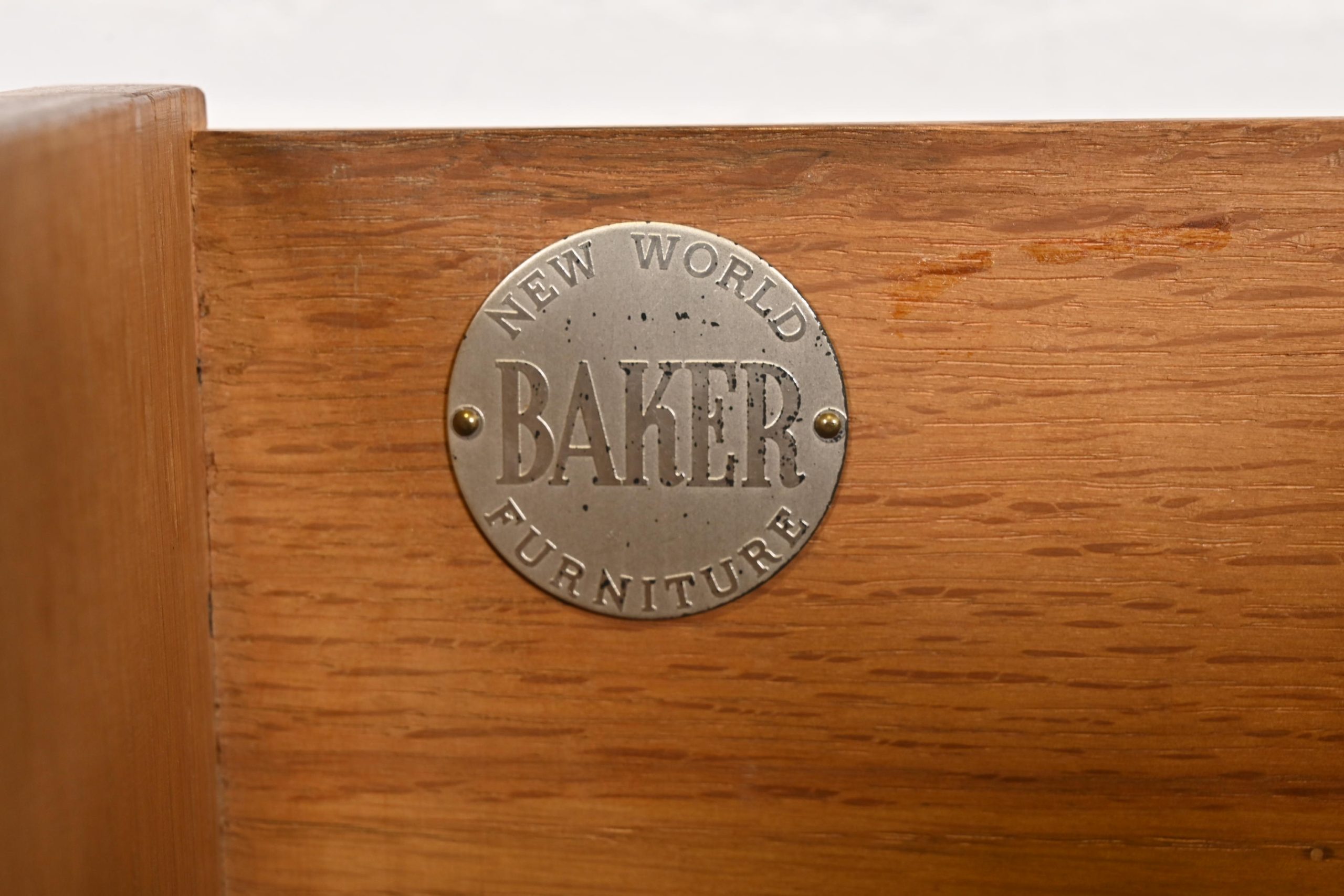 Michael Taylor for Baker Furniture Hollywood Regency Campaign Commode or Chest of Drawers, Circa 1950s - Image 8
