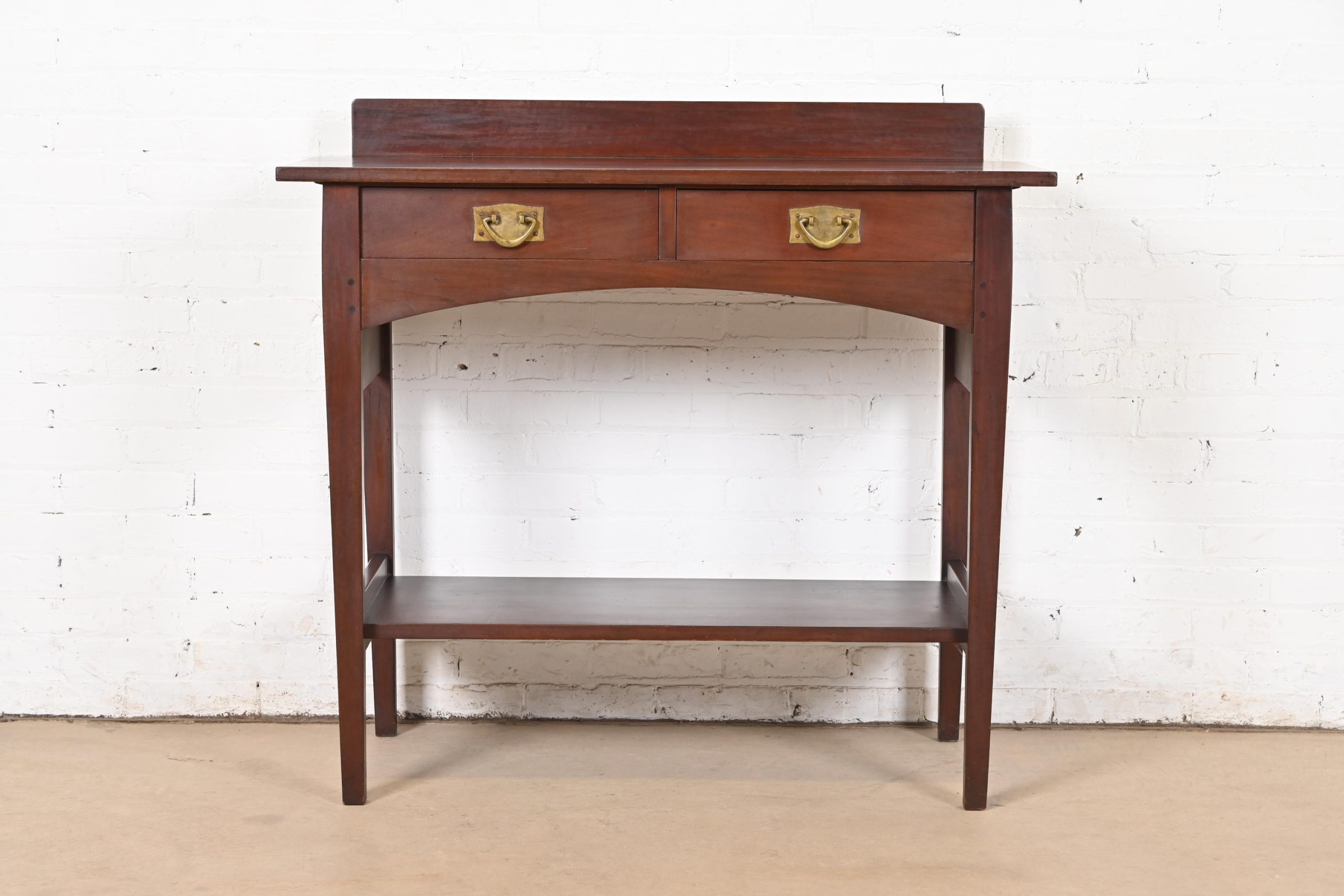 Harvey Ellis for Gustav Stickley Antique Mission Arts & Crafts Mahogany Buffet Server, Circa 1900