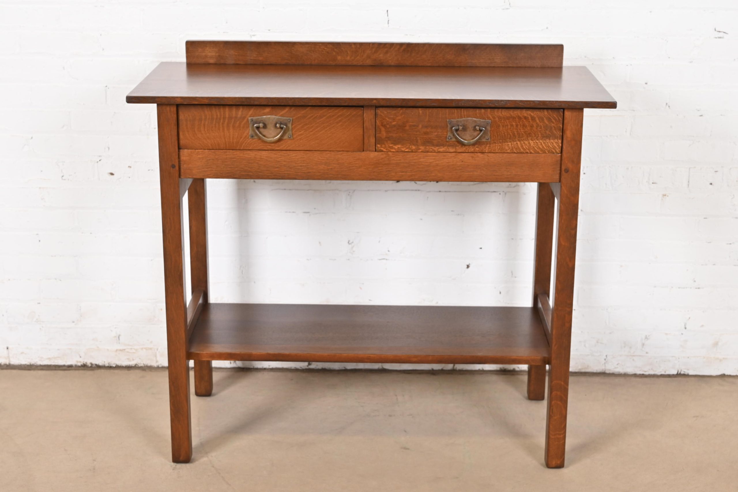 Gustav Stickley Antique Mission Oak Arts & Crafts Buffet Server, Newly Refinished - Image 2