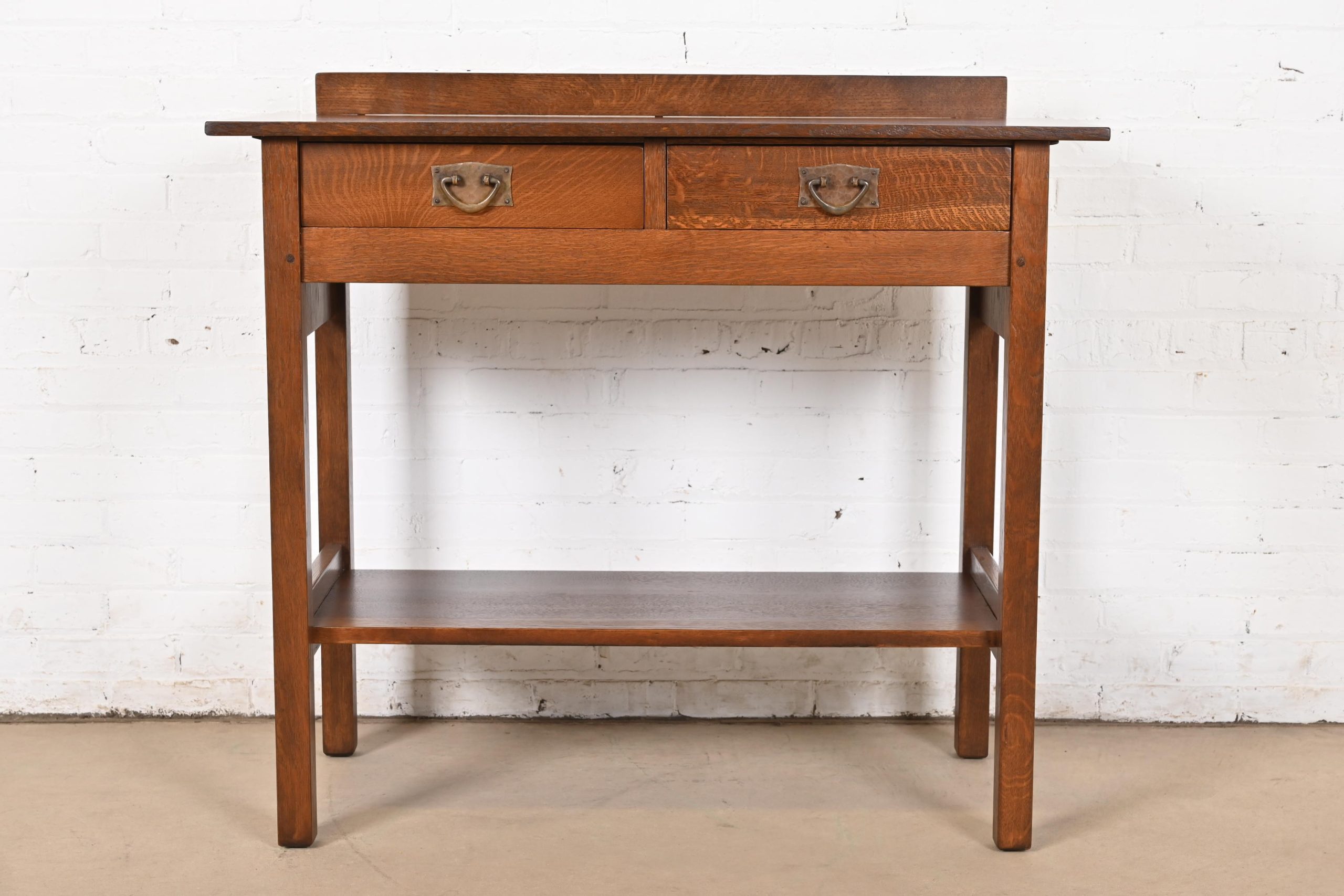 Gustav Stickley Antique Mission Oak Arts & Crafts Buffet Server, Newly Refinished - Image 3