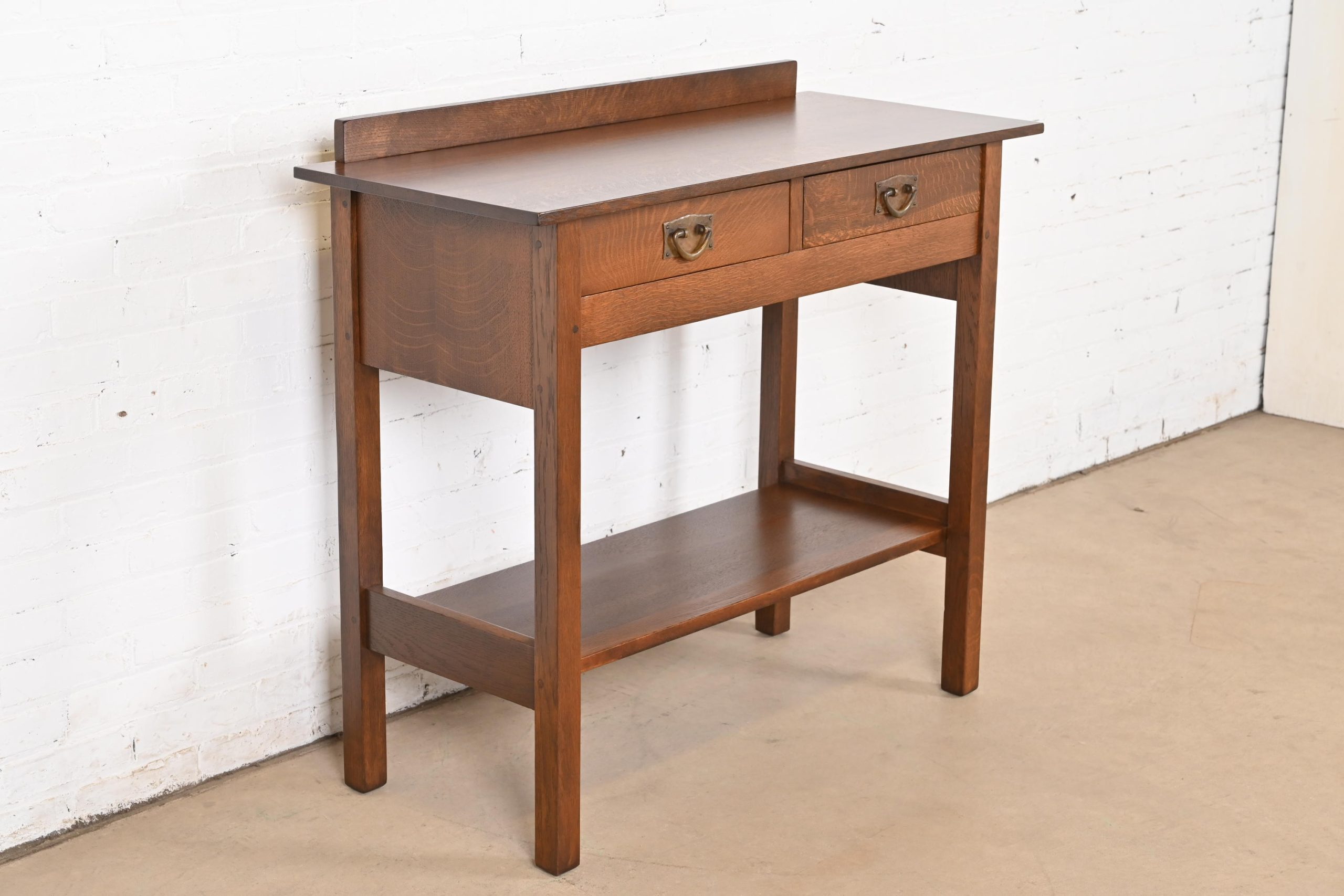 Gustav Stickley Antique Mission Oak Arts & Crafts Buffet Server, Newly Refinished - Image 4