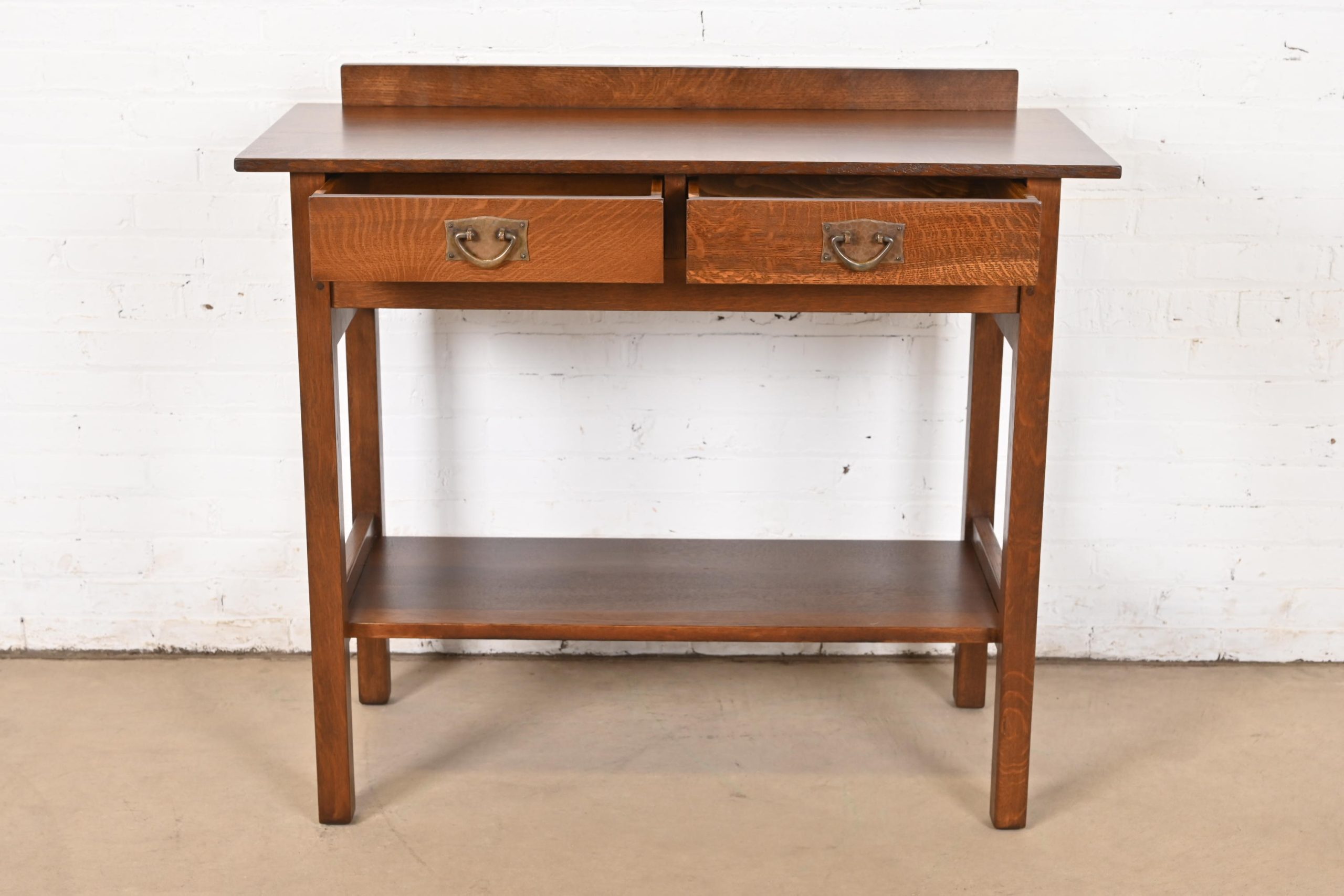 Gustav Stickley Antique Mission Oak Arts & Crafts Buffet Server, Newly Refinished - Image 5