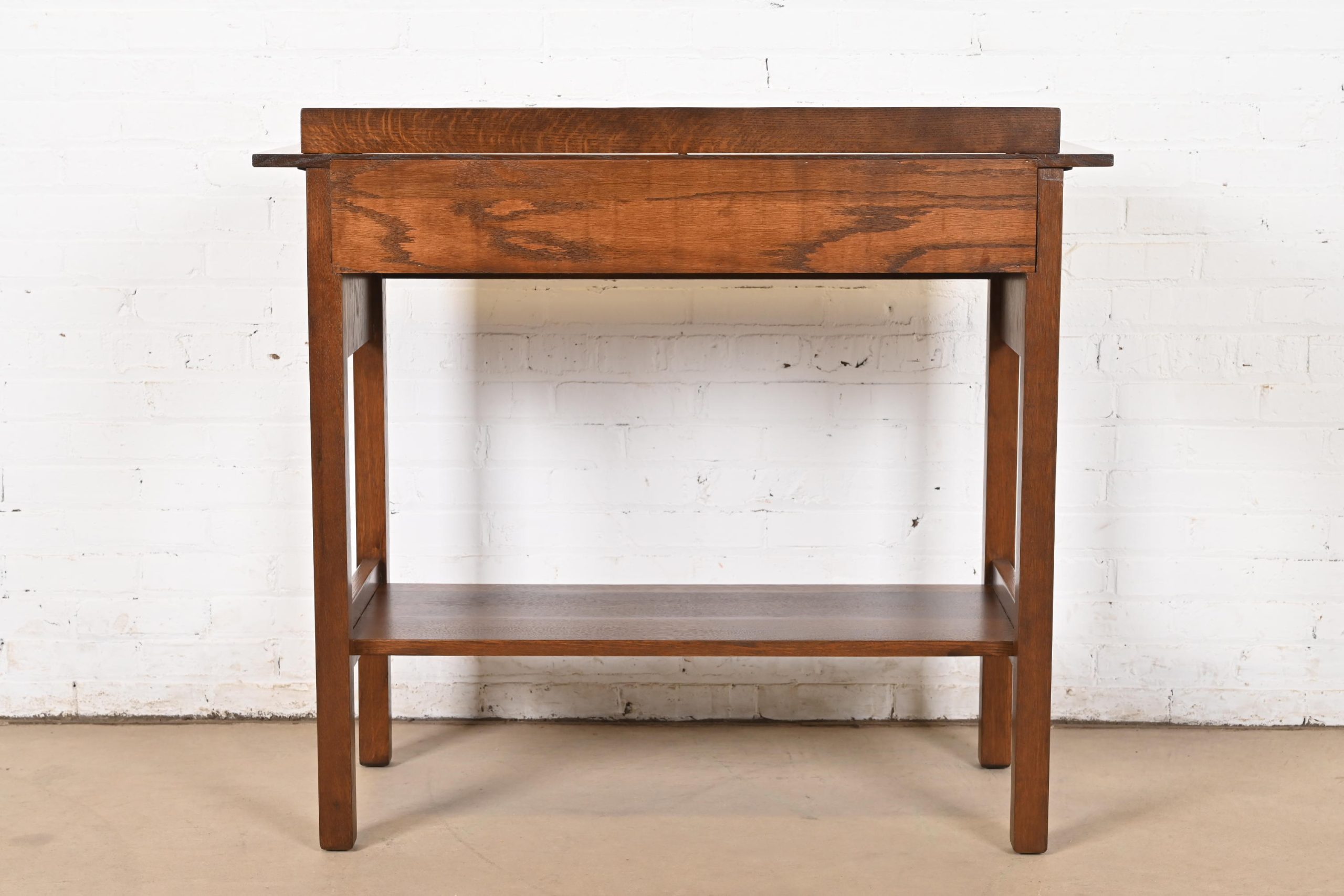 Gustav Stickley Antique Mission Oak Arts & Crafts Buffet Server, Newly Refinished - Image 11