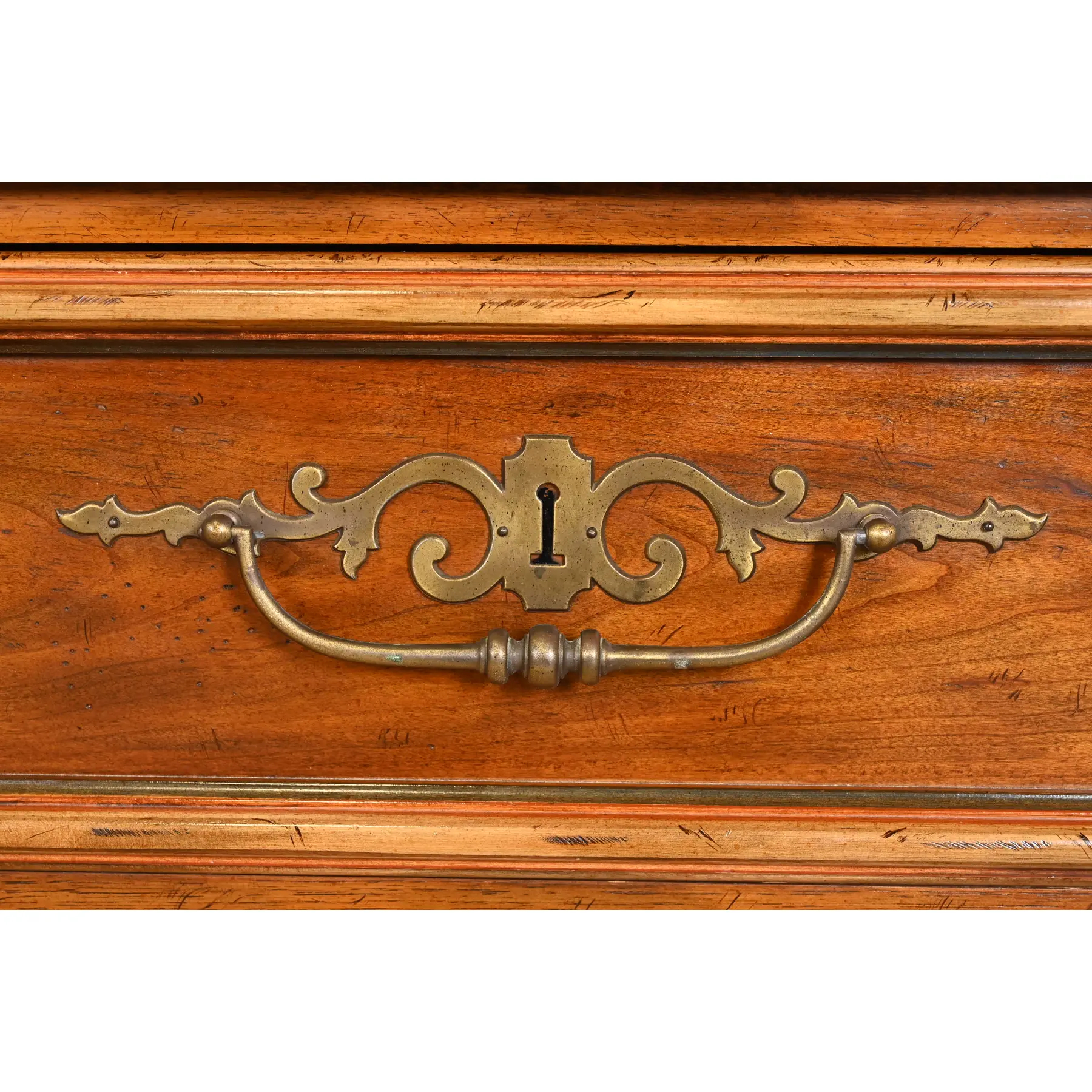 Drexel Heritage French Provincial Louis XV Carved Walnut Gentleman's Chest - Image 7