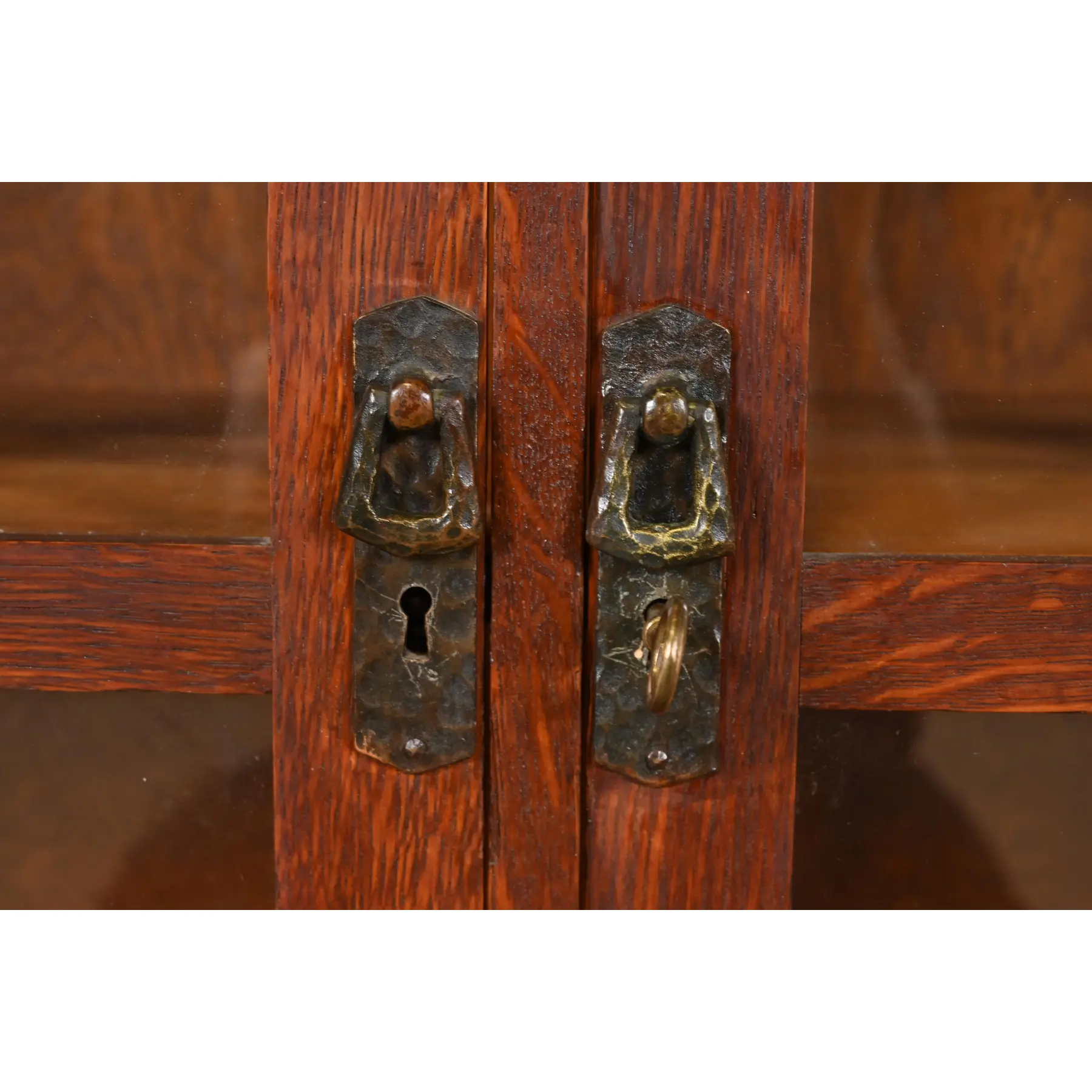 Lifetime Furniture Mission Oak Arts and Crafts Double Bookcase, Circa 1900 - Image 6