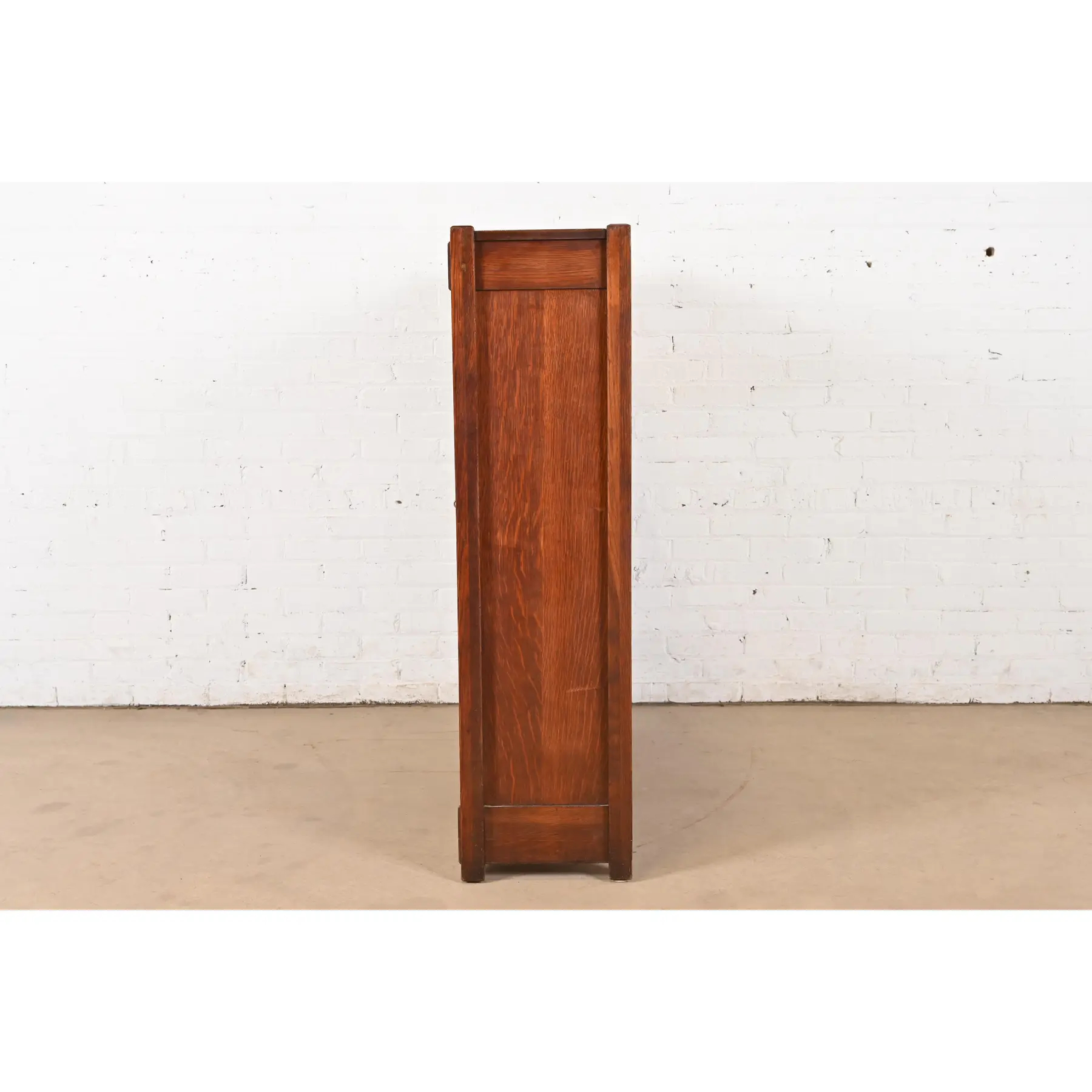 Lifetime Furniture Mission Oak Arts and Crafts Double Bookcase, Circa 1900 - Image 9