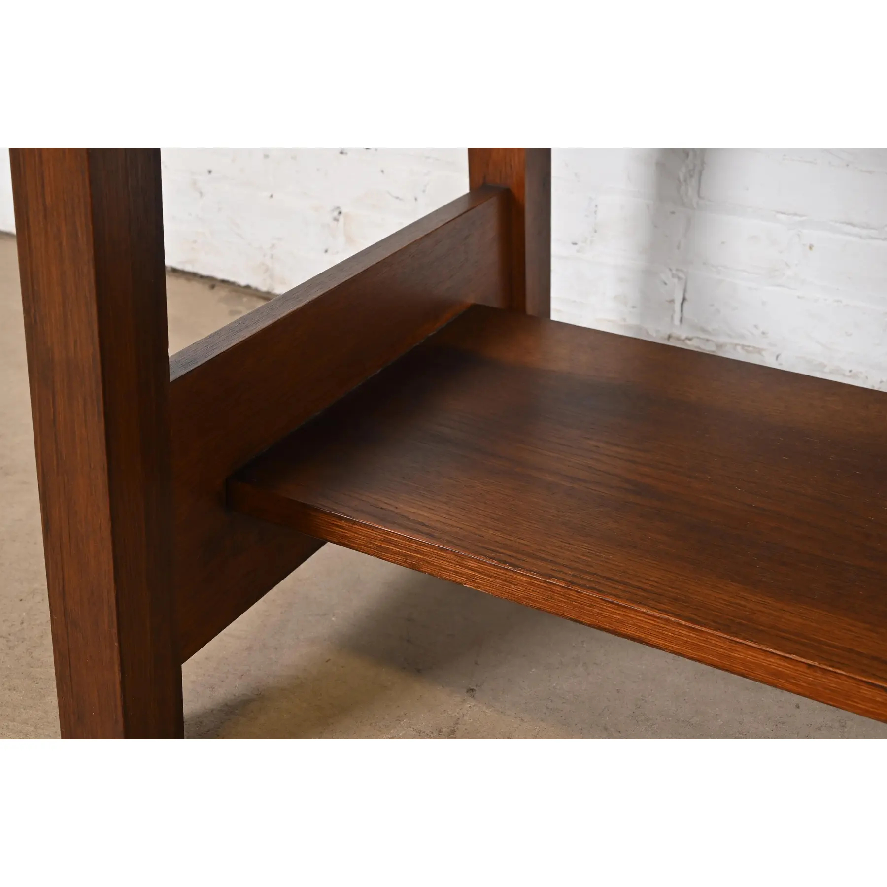 Limbert Antique Mission Oak Arts & Crafts Desk or Library Table, Circa 1910 - Image 8