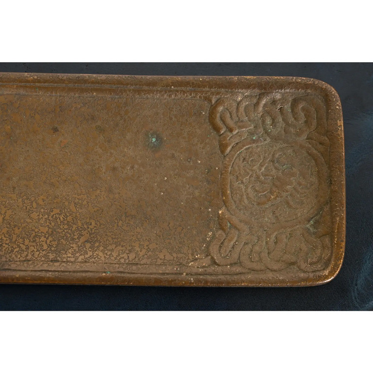 Tiffany Studios New York Zodiac Bronze Pen Tray - Image 7