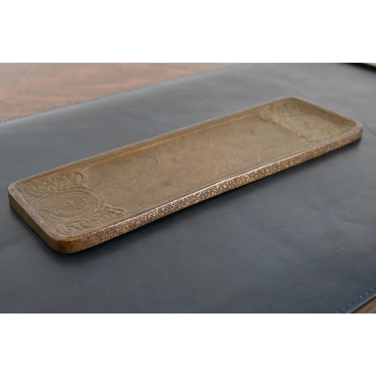 Tiffany Studios New York Zodiac Bronze Pen Tray - Image 3