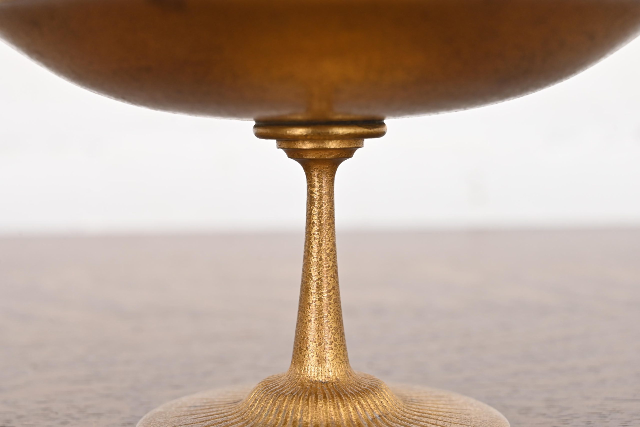Tiffany Studios New York Bronze Doré Footed Bowl or Compote Dish - Image 4