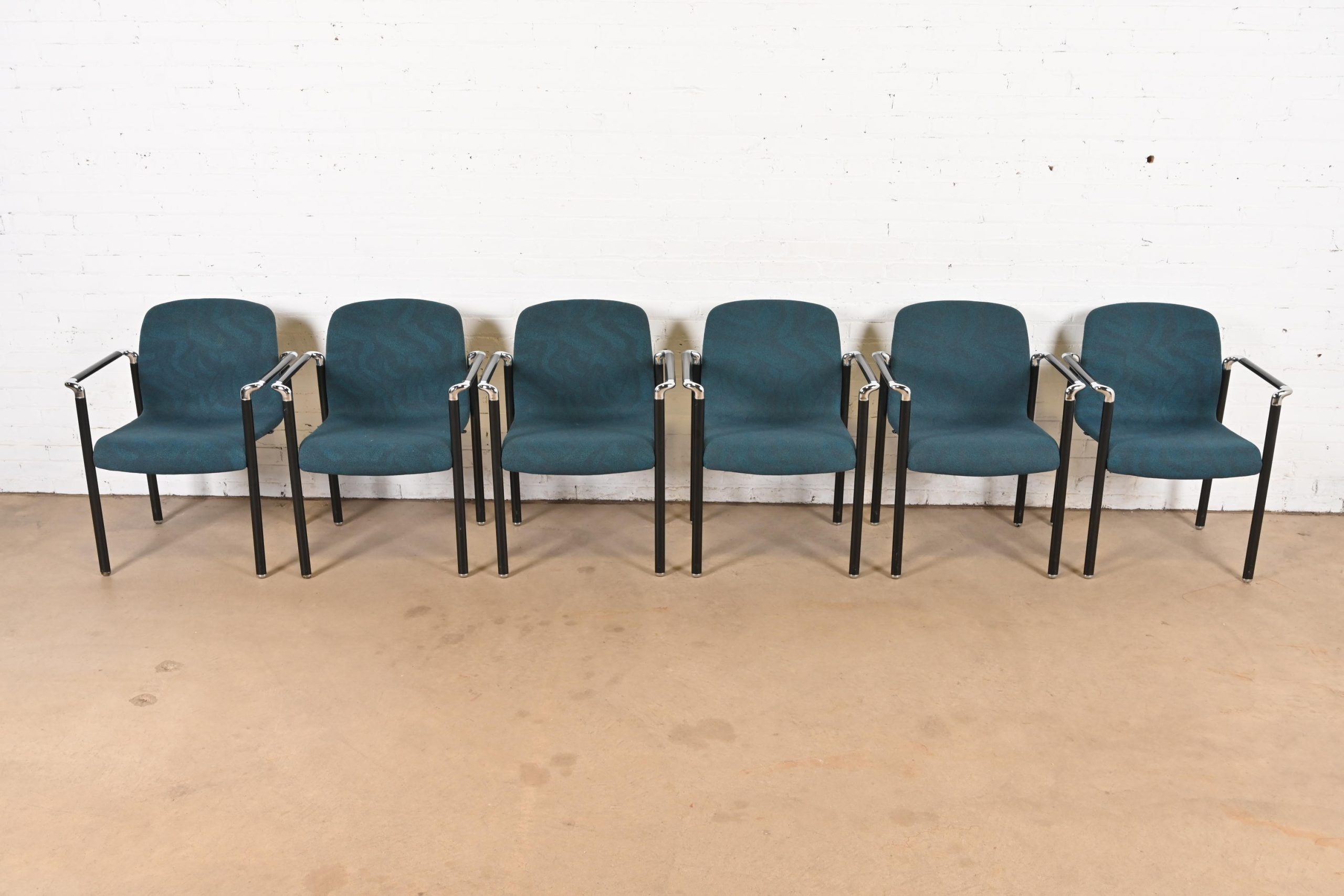 Herman Miller Modern Stacking Armchairs, Set of Six - Image 3