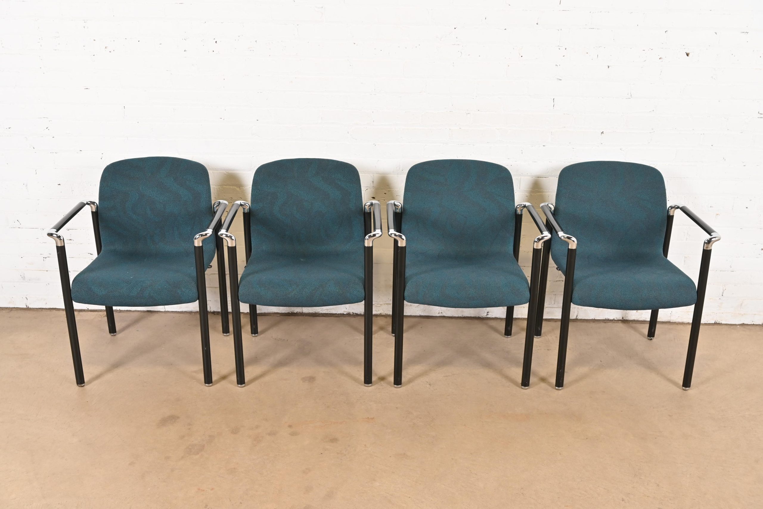 Herman Miller Modern Stacking Armchairs, Set of Four - Image 3