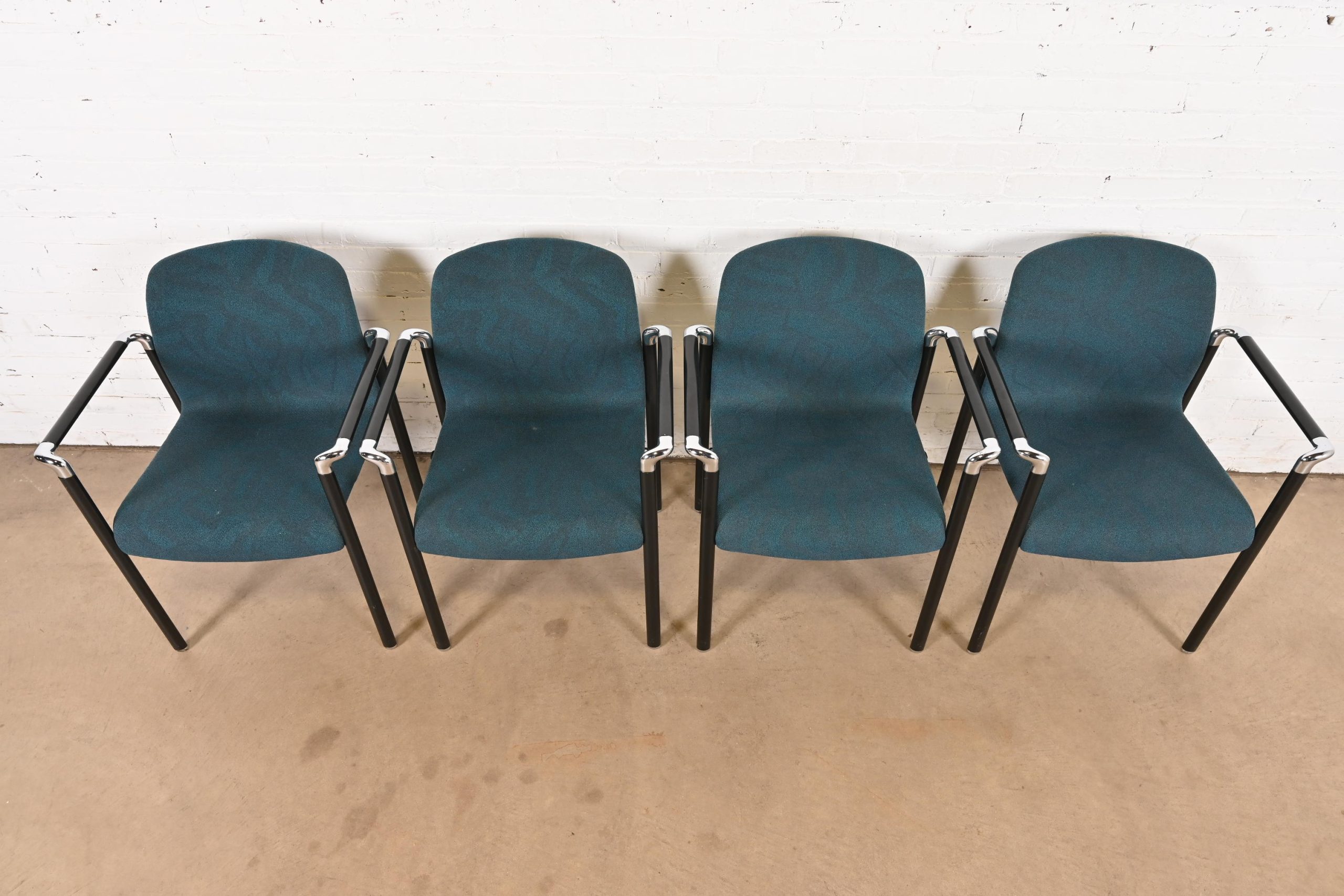 Herman Miller Modern Stacking Armchairs, Set of Four - Image 5