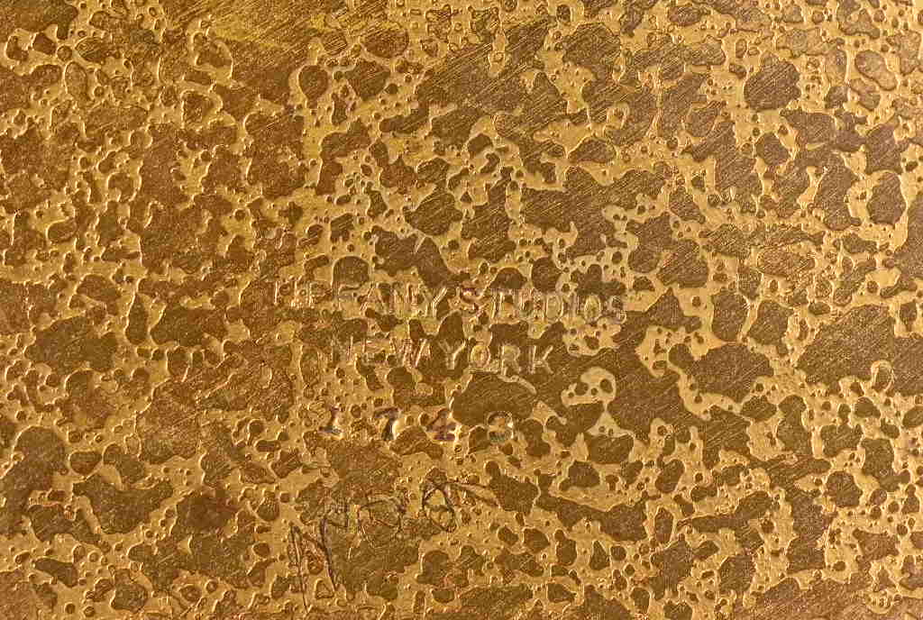 Tiffany Studios New York Bronze Plate With Greek Key Design - Image 7